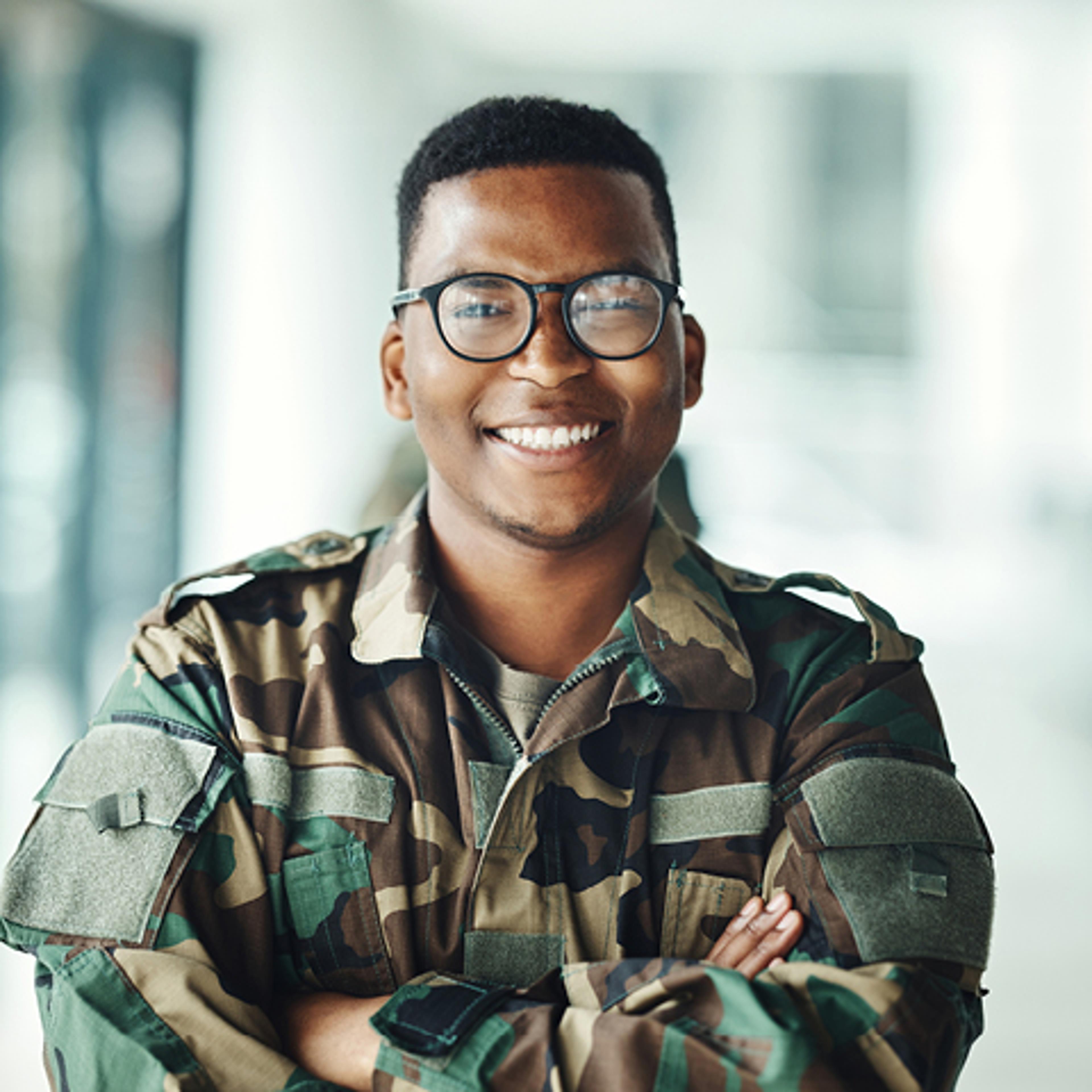 A Veteran Smiling