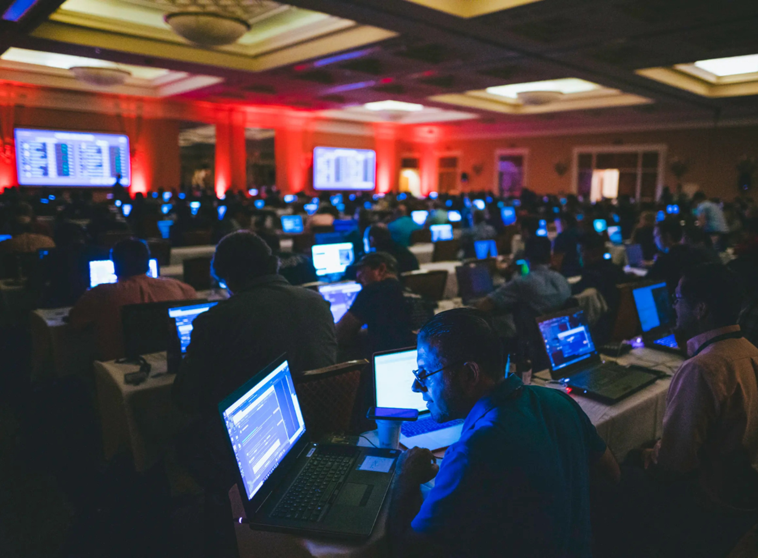 Dark NetWars Room Full of People: 1168x860