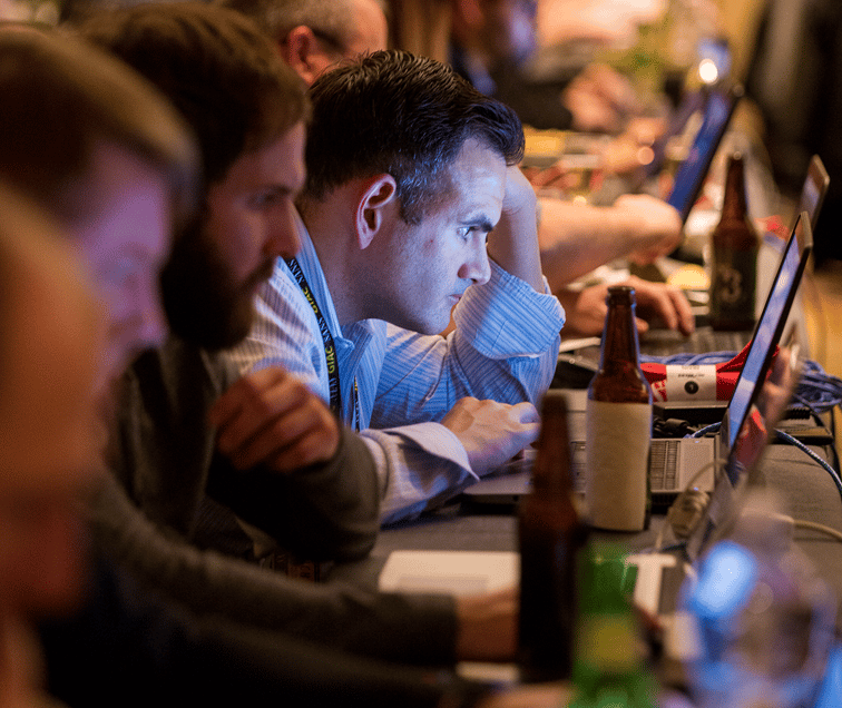 Focused People During Netwars Tournament