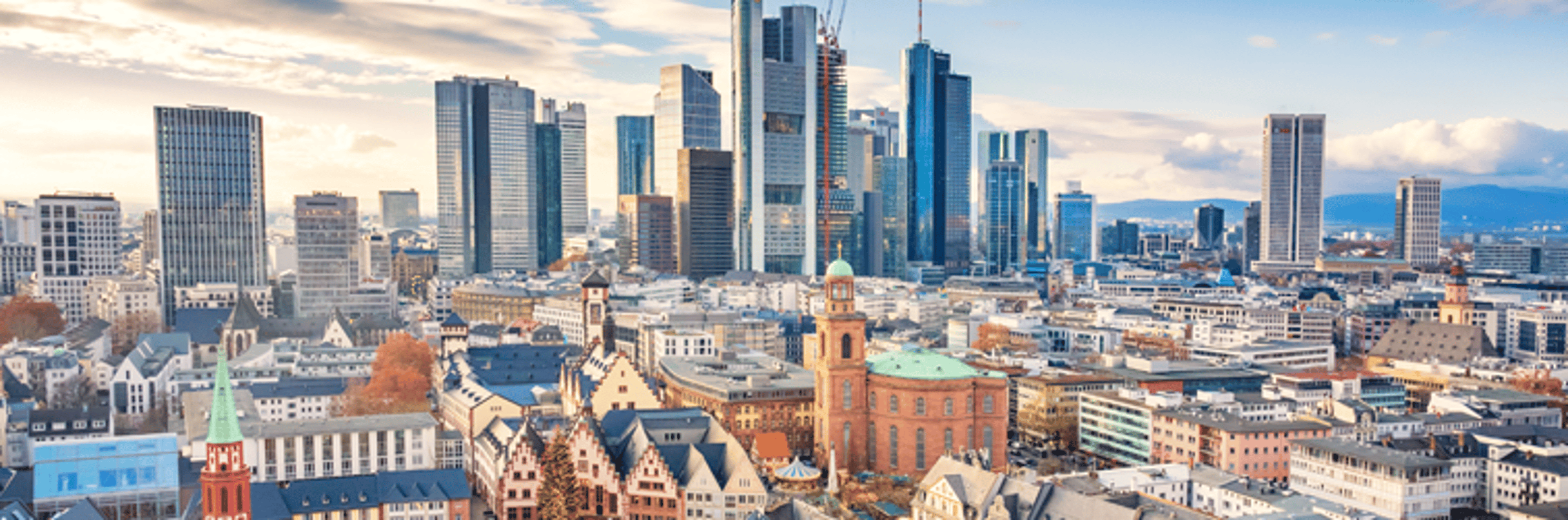 Frankfurt: Overhead View of City
