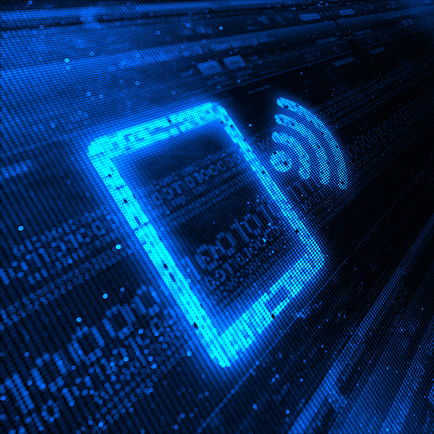 Abstract image of an iPad