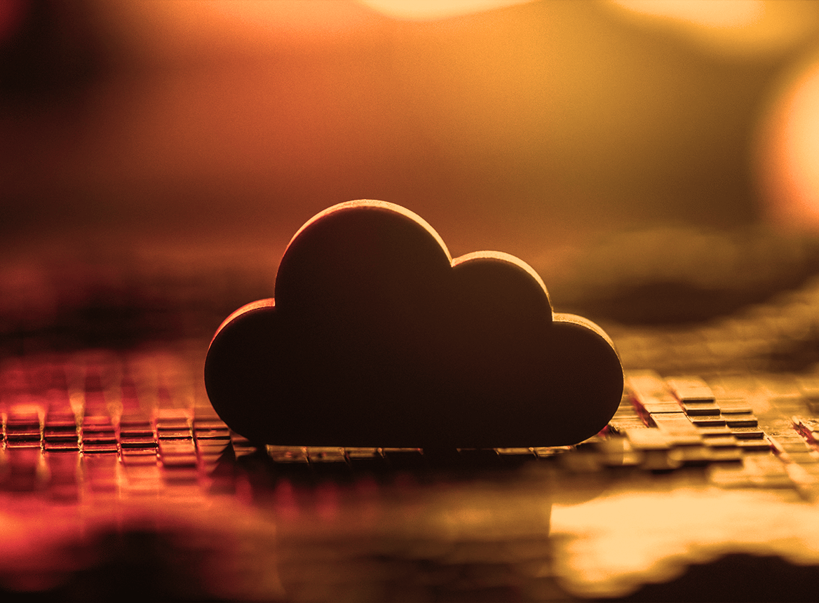 Stylized Cloud on Keyboard