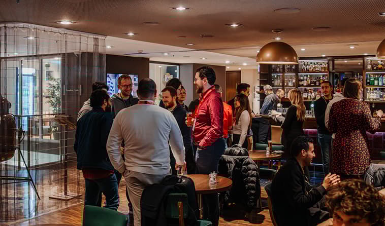 People Socializing in a Bar