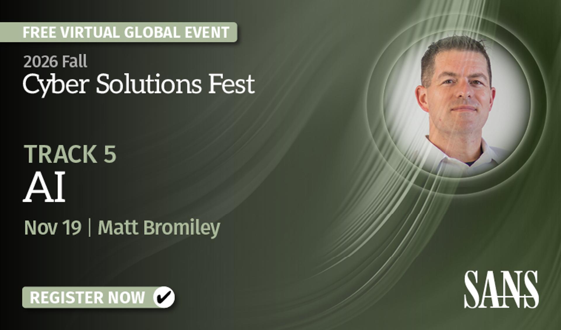 AI Track 2026 Fall Cyber Solutions Fest