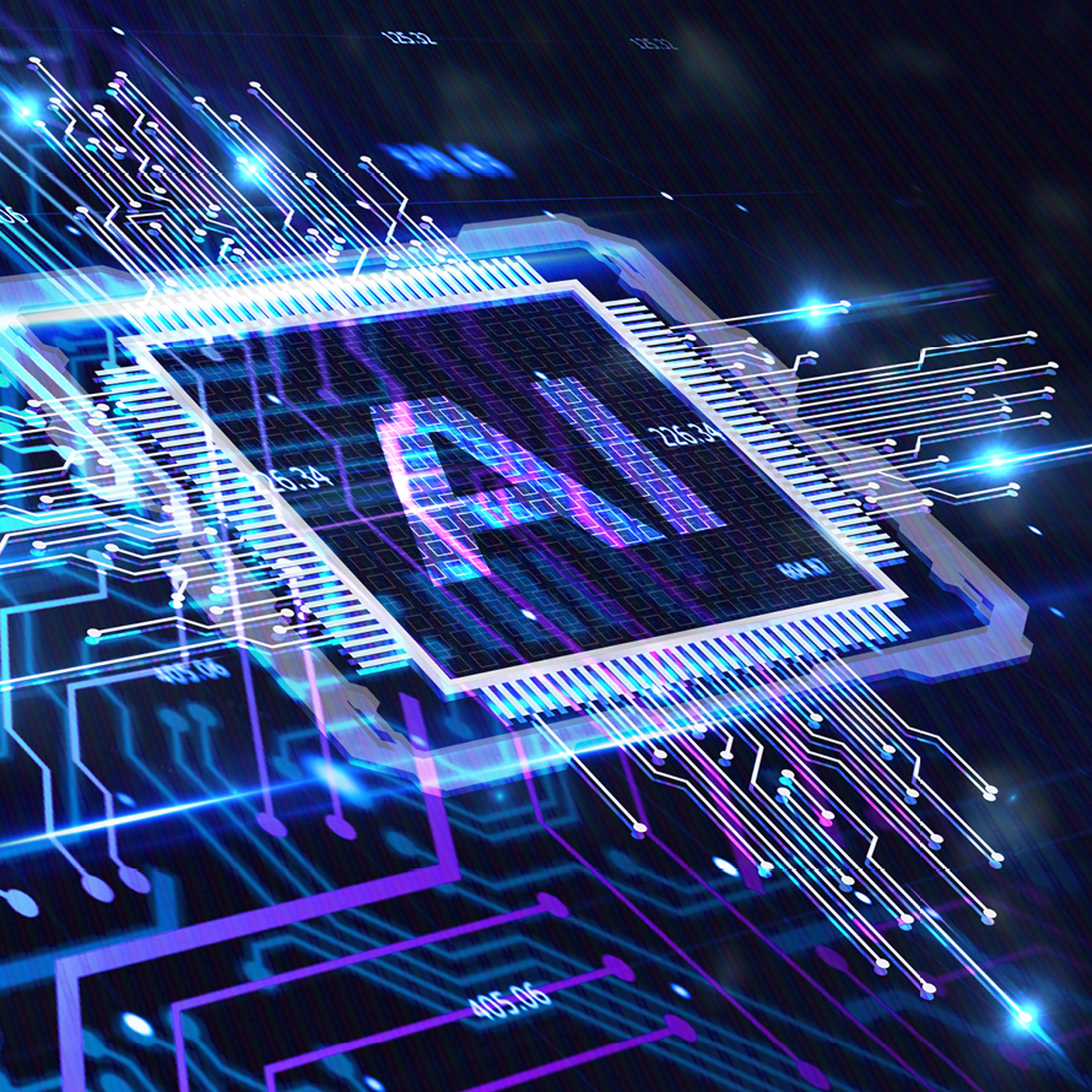 Stylized Computer Chip