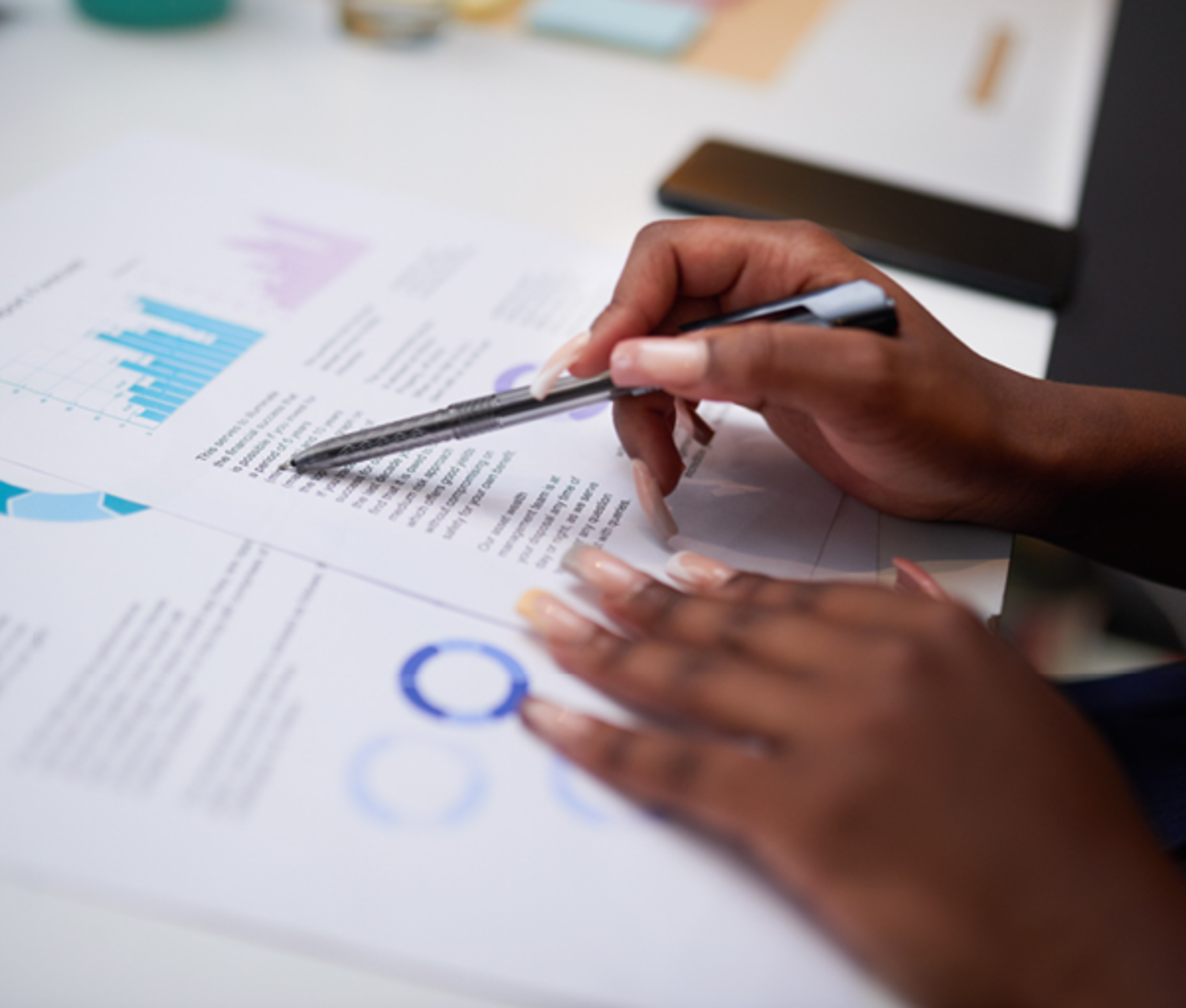 Person reading whitepaper