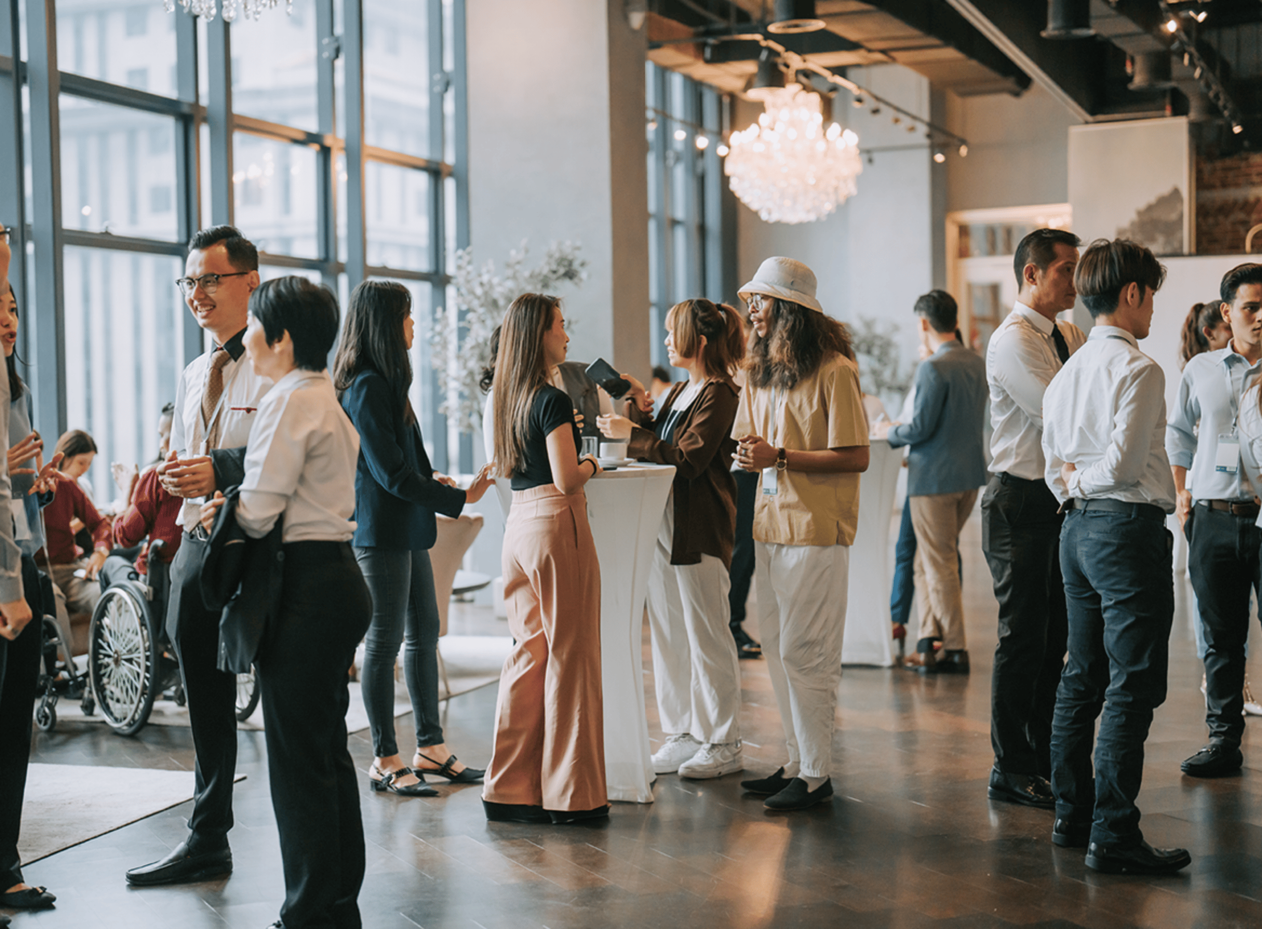 People Networking at an Event