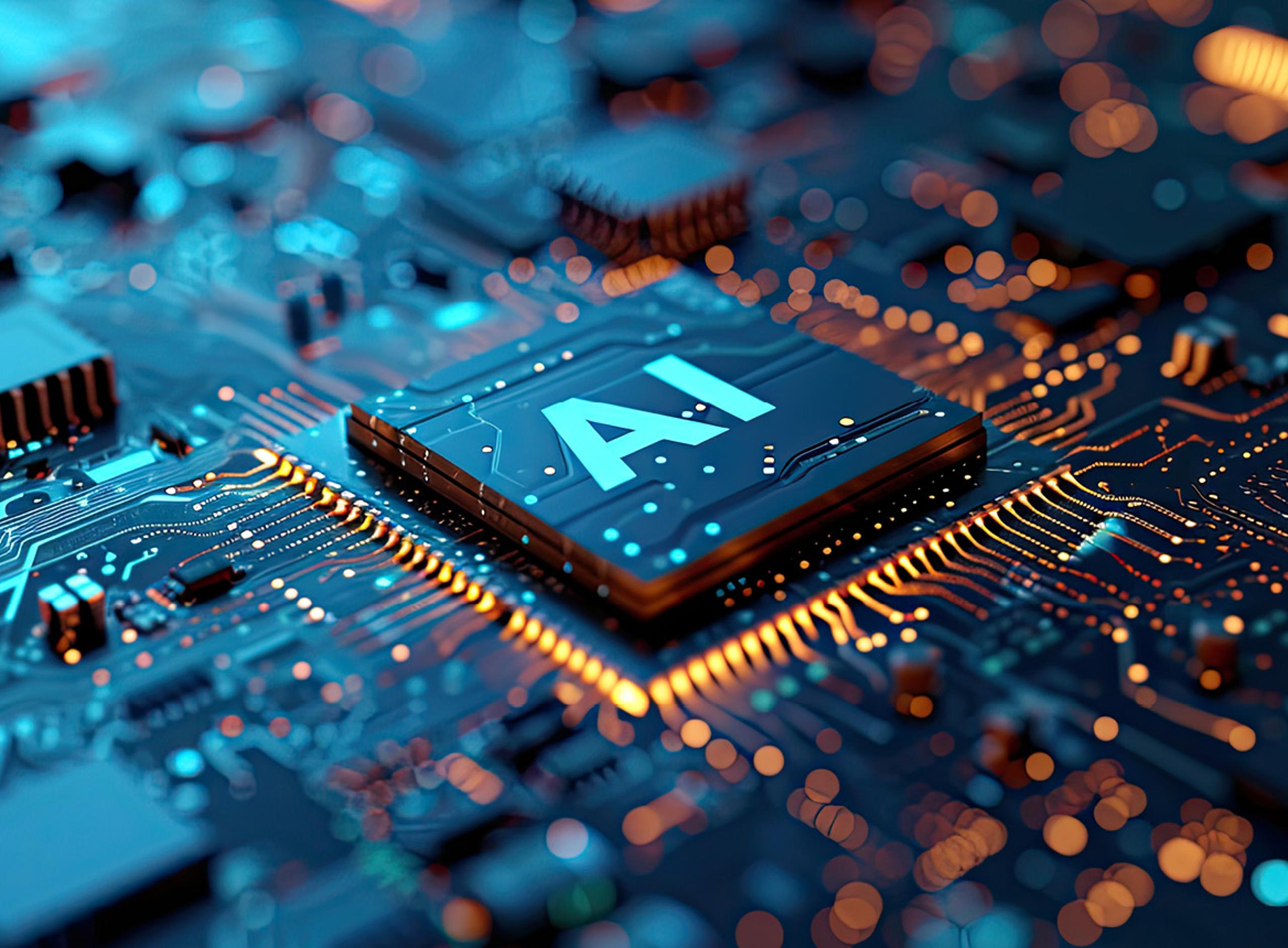 Stylized Computer Chip