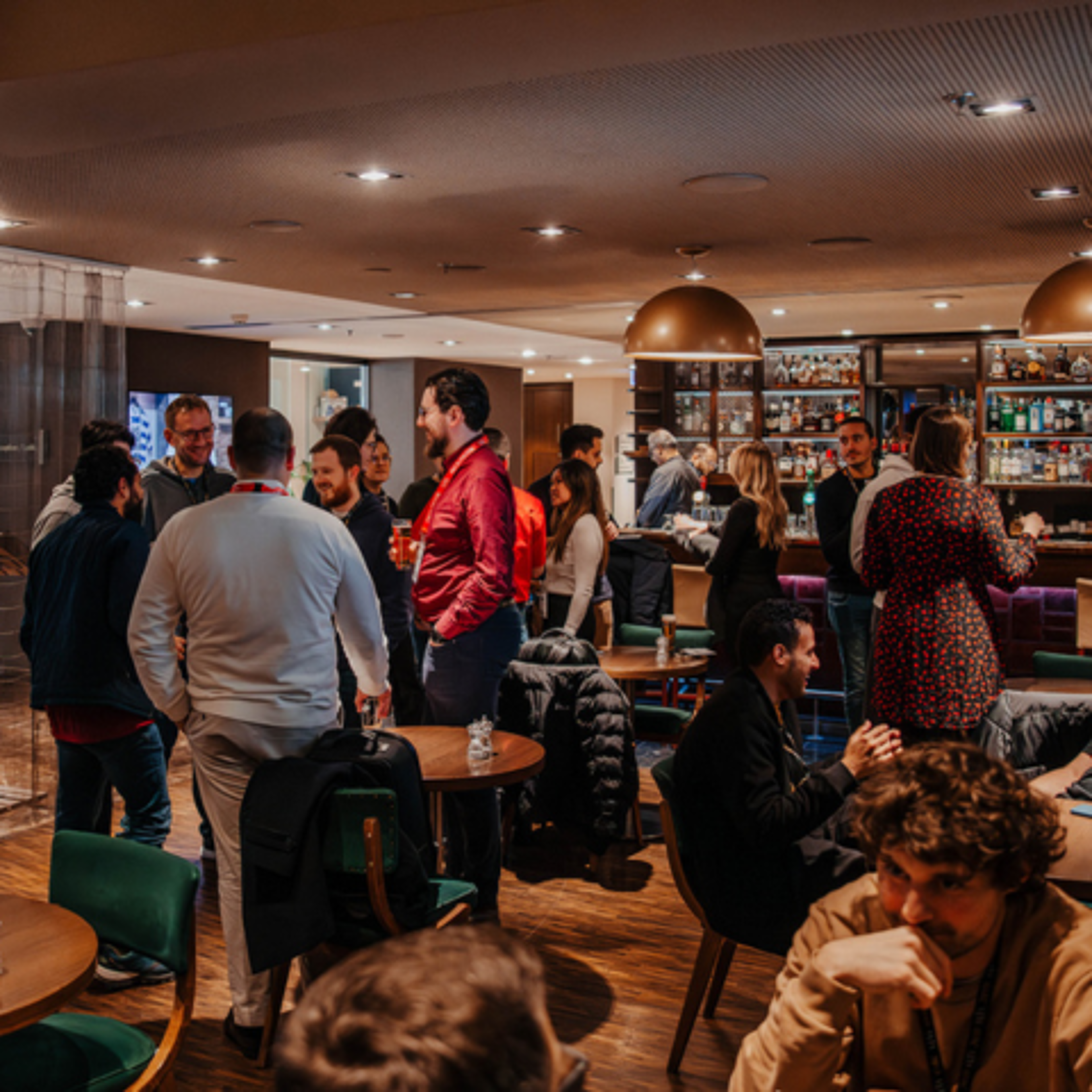 People Socializing in a Bar