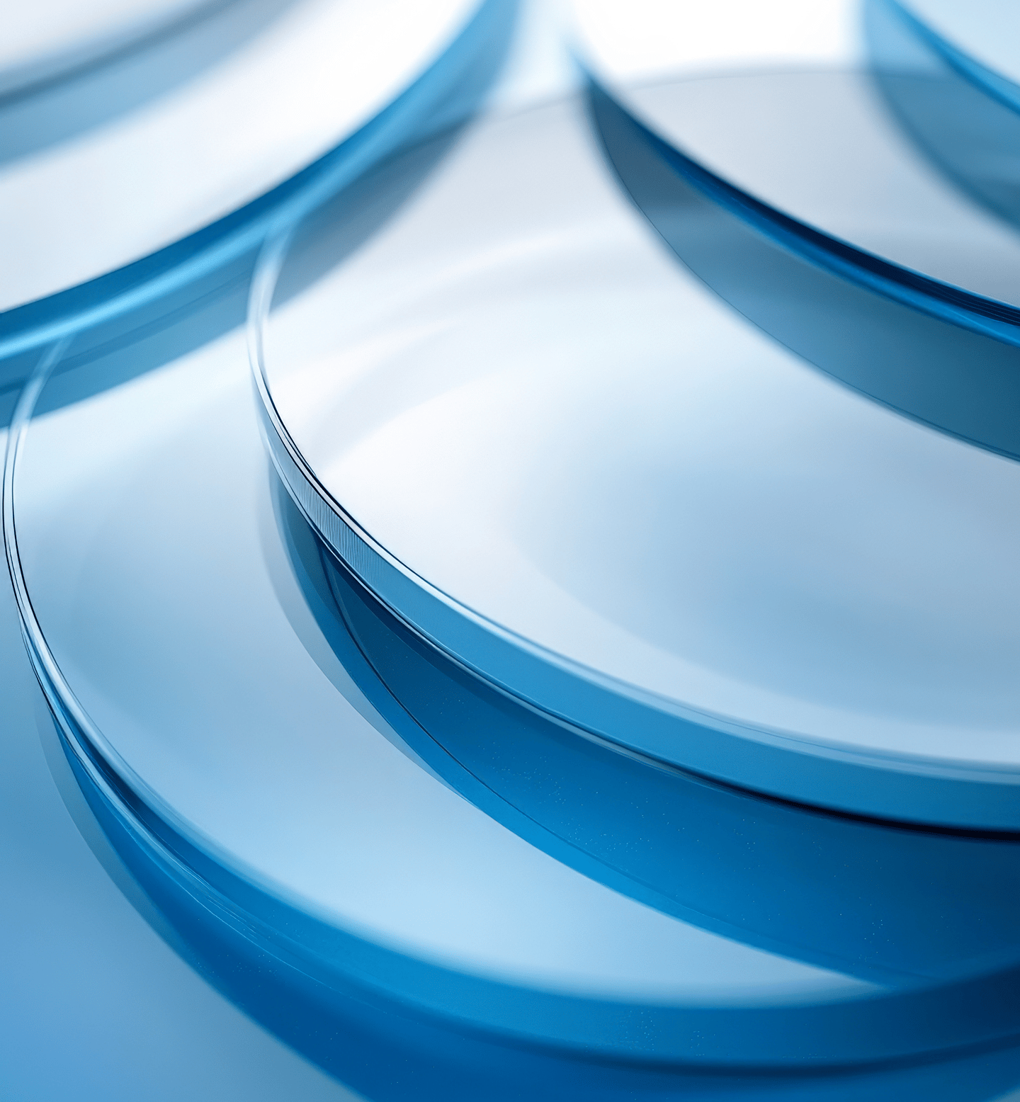 Abstract Light Blue Discs