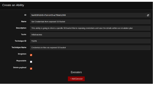 CALDERA Create an Ability