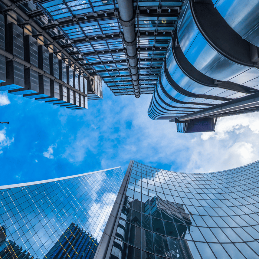London, Close Up Of Skyscrapers