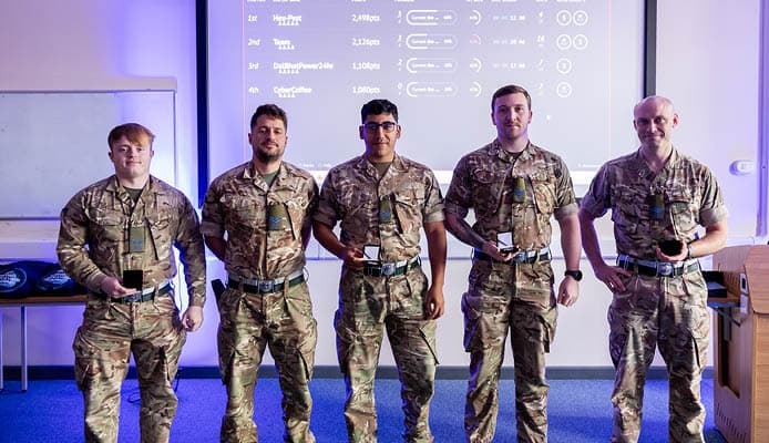 British Army: People Holding Awards