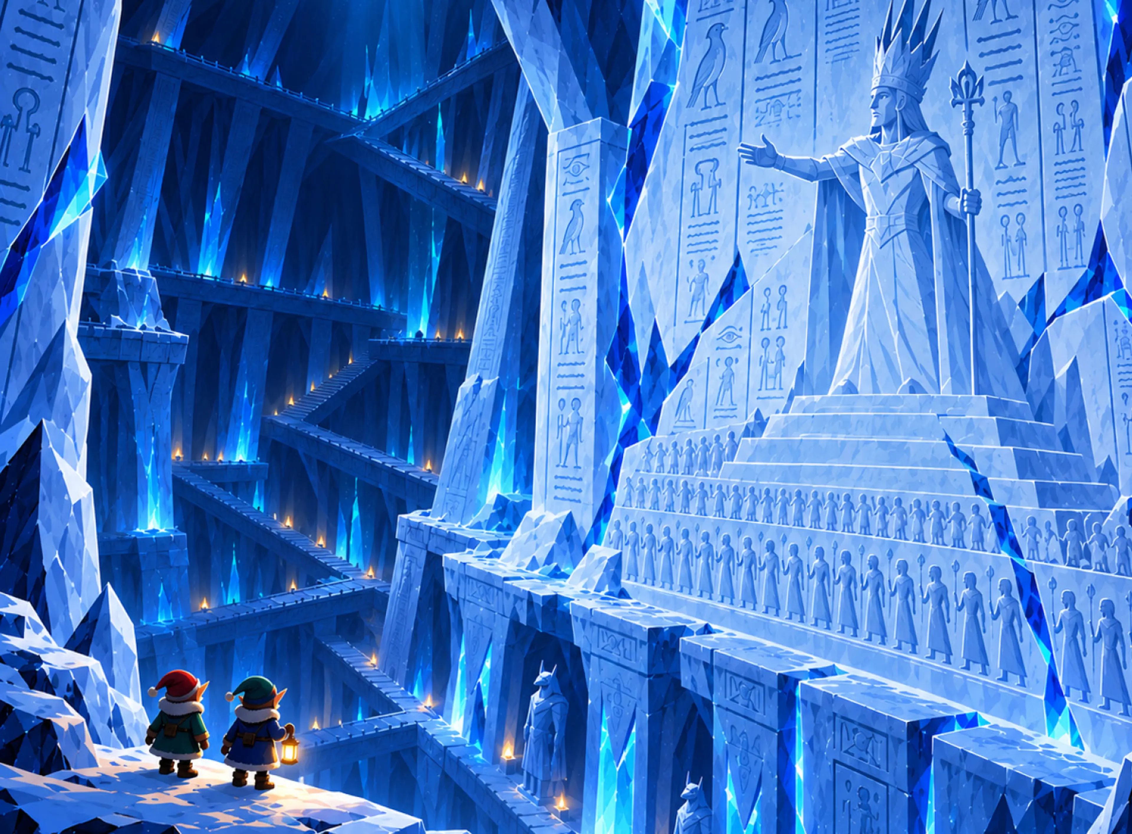 Inside the Polar Pyramid