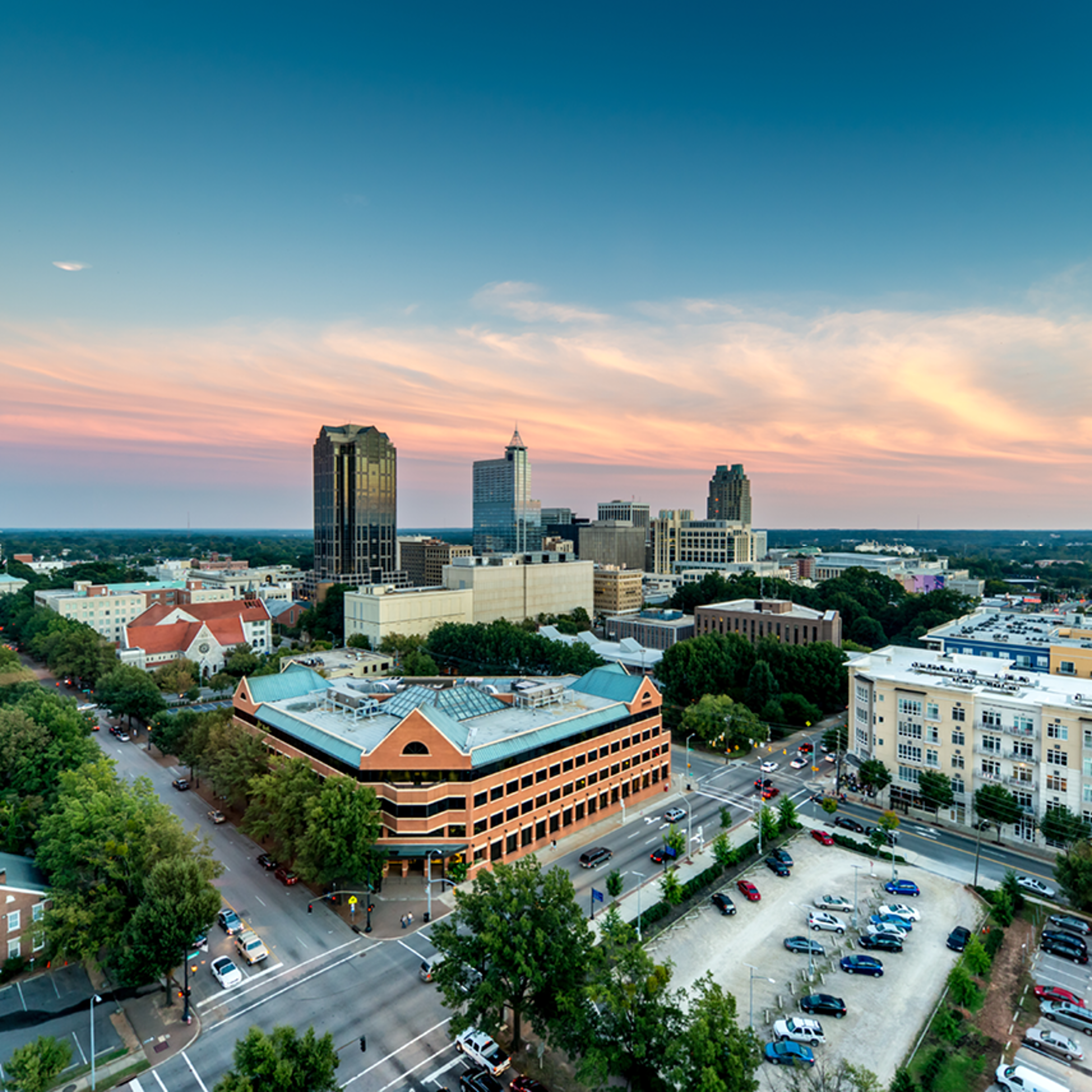Raleigh, Overhead Shot of City