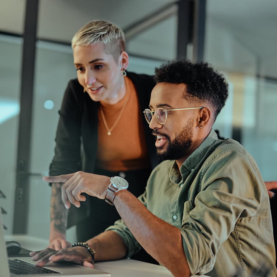Man and Woman Talking