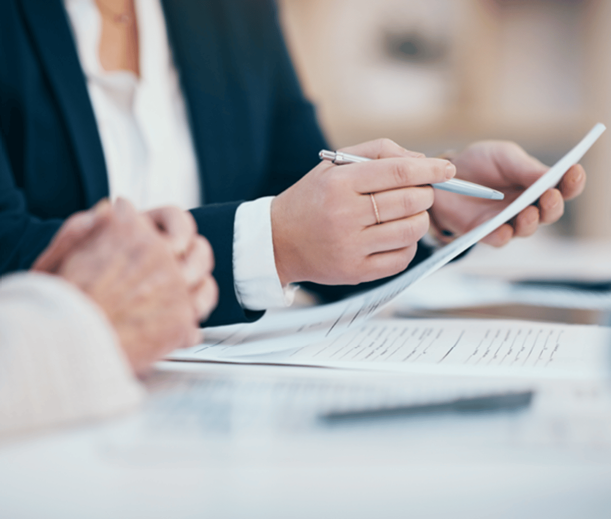 Person reading whitepaper