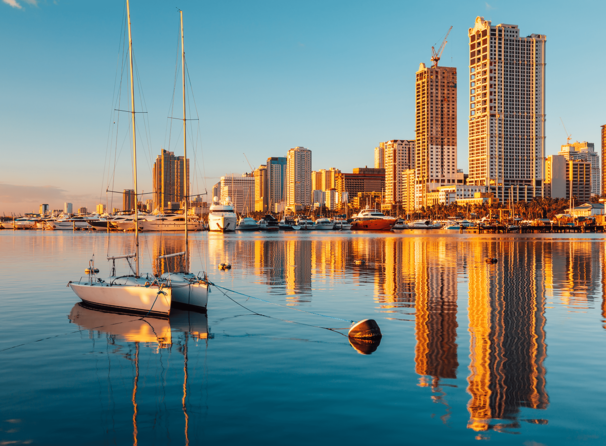 Manila, Harbor and Skyscrapers
