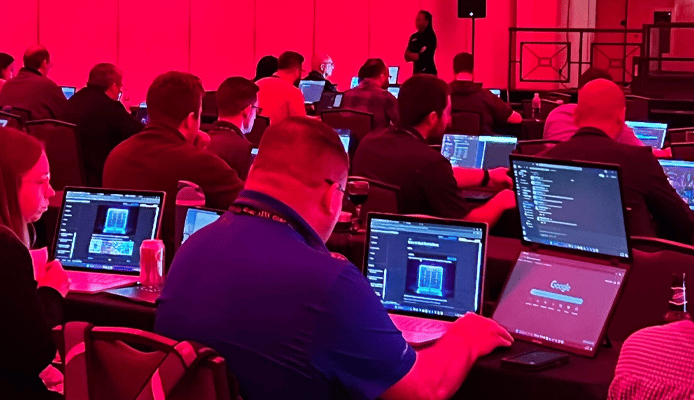 SANS Classroom with Red Overlay