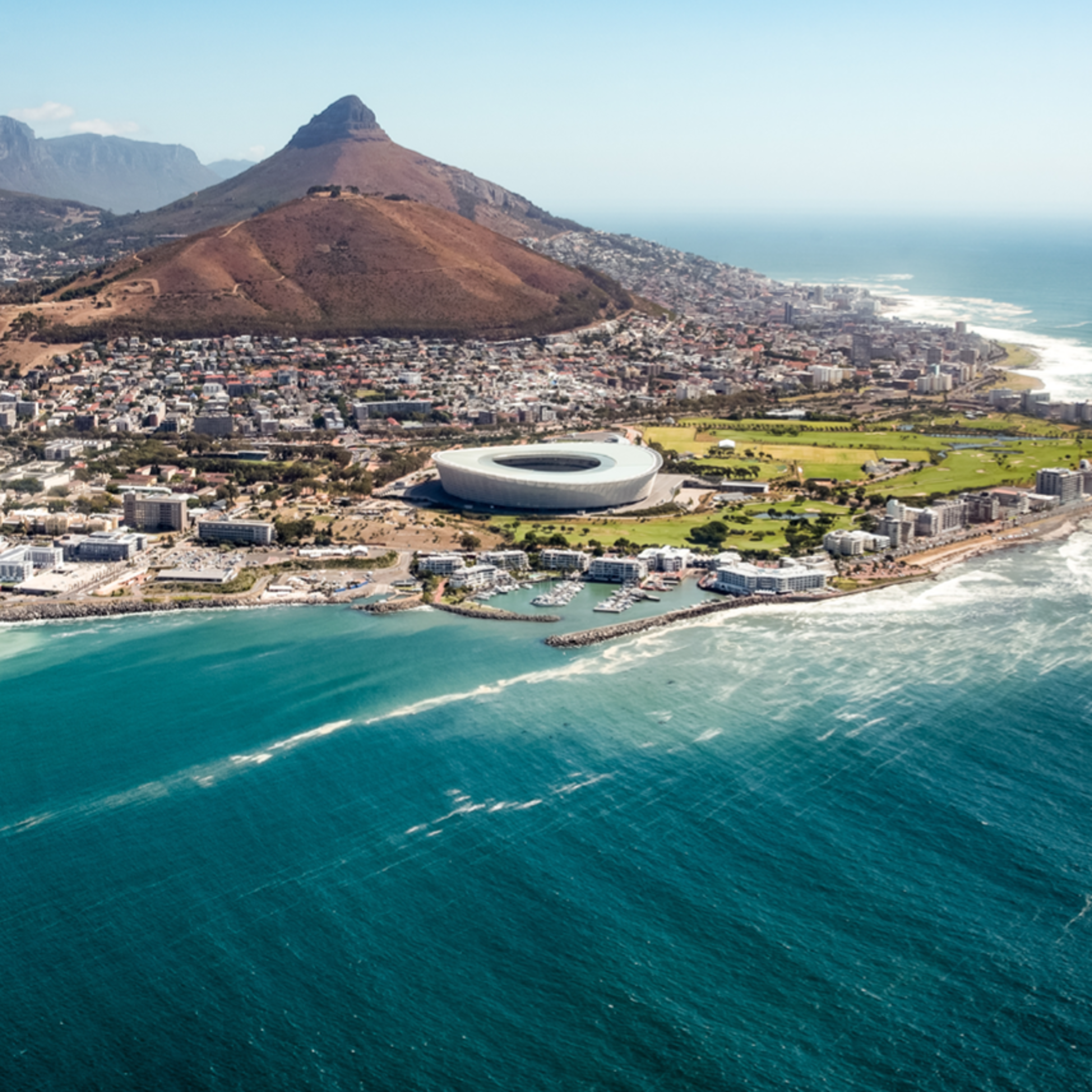 Cape Town DHL Stadium Aerial View