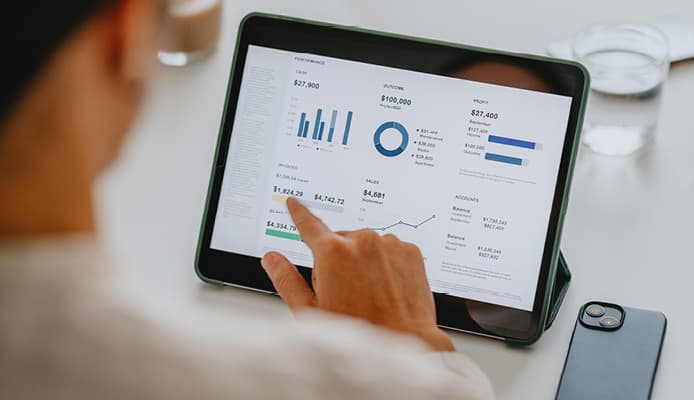 Data and Graphs On a Tablet