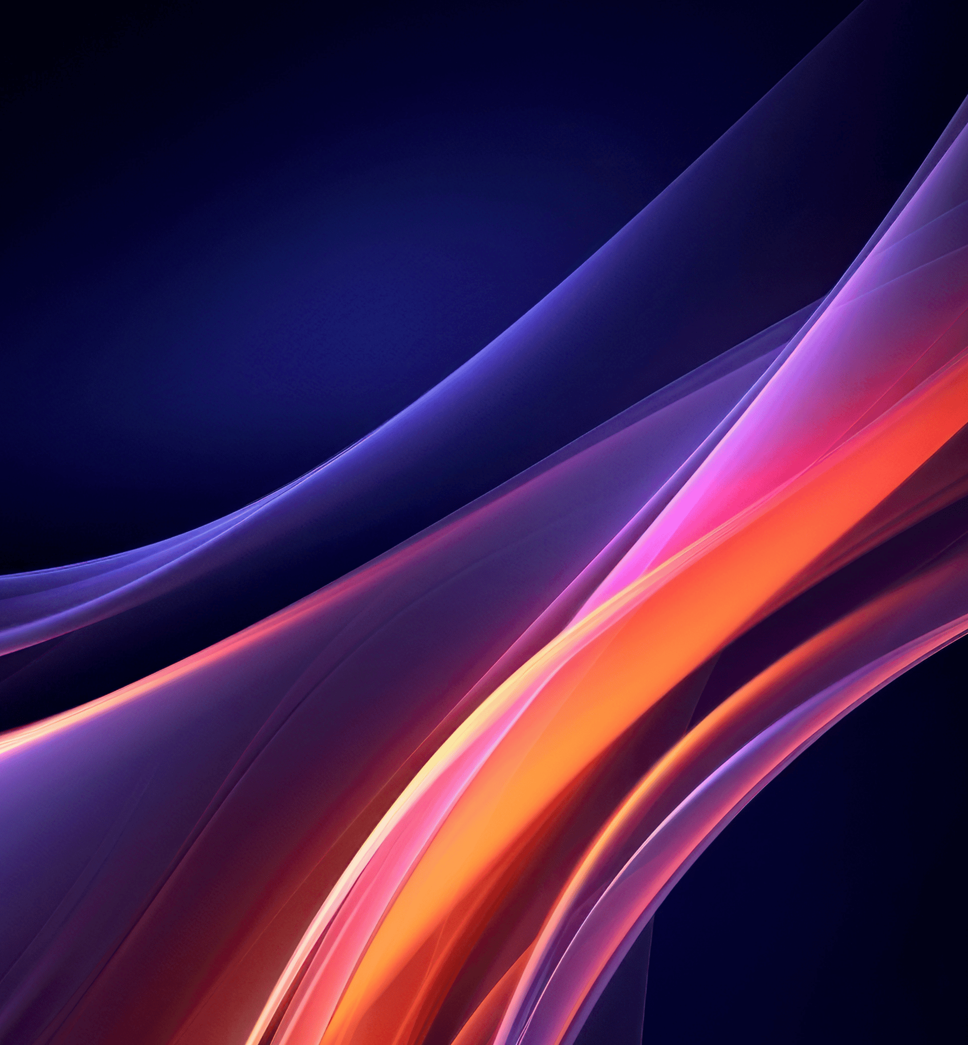 Abstract Purple and Orange Lines