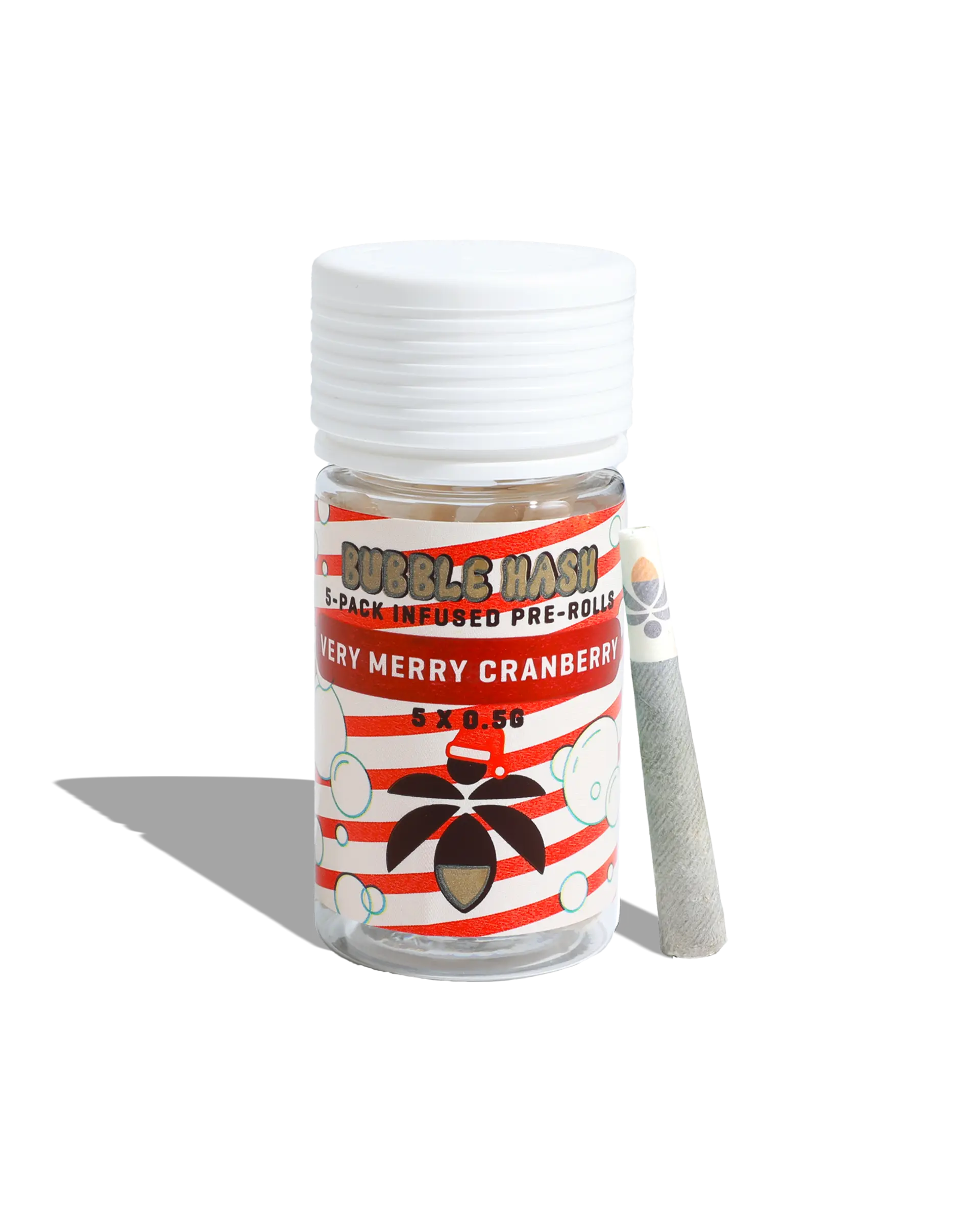 Very Merry Cranberry Bubble Hash Infused Preroll 5-pack