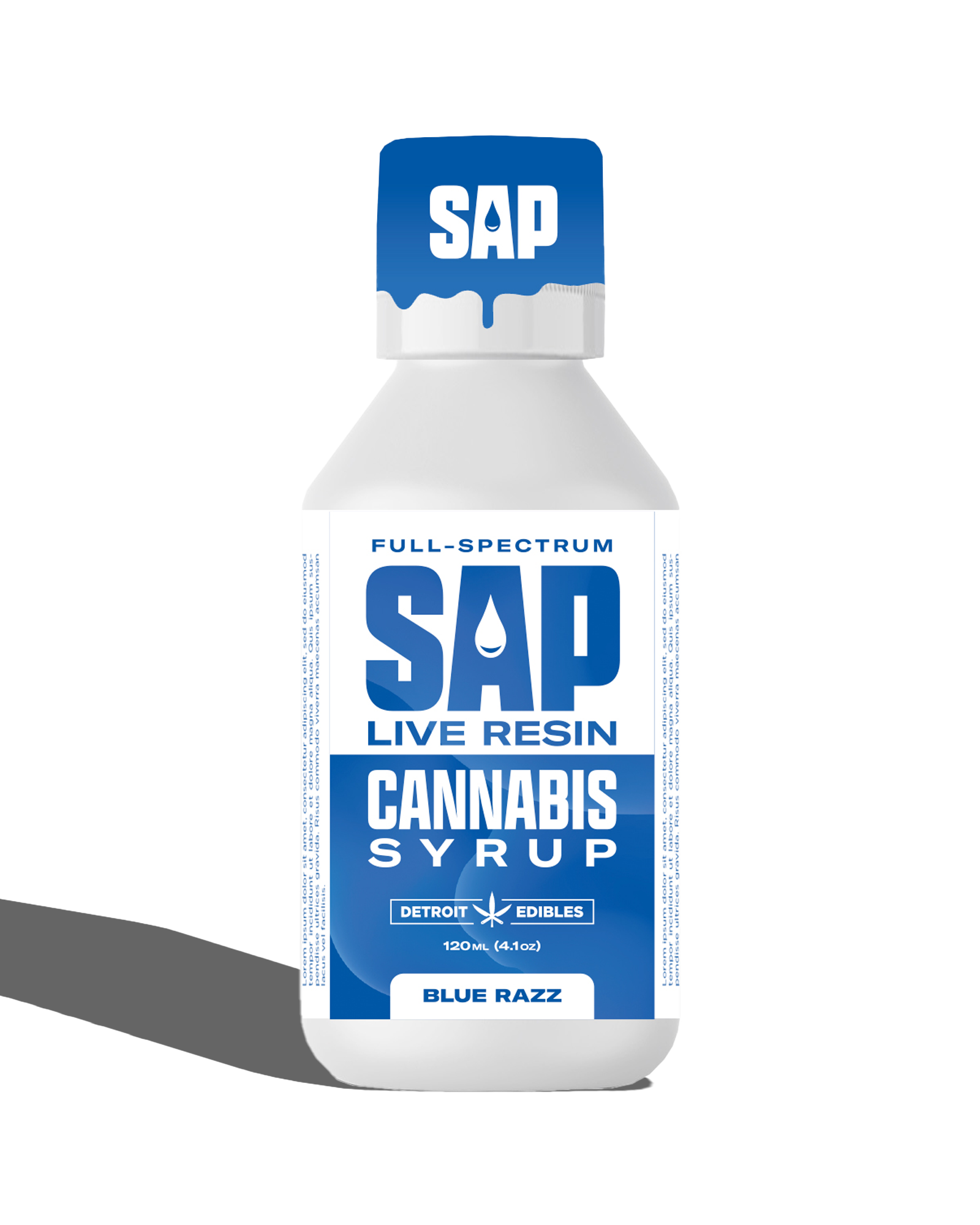 Blue Razz Sap Live Resin Medicated Syrup 200mg Lume Cannabis Co