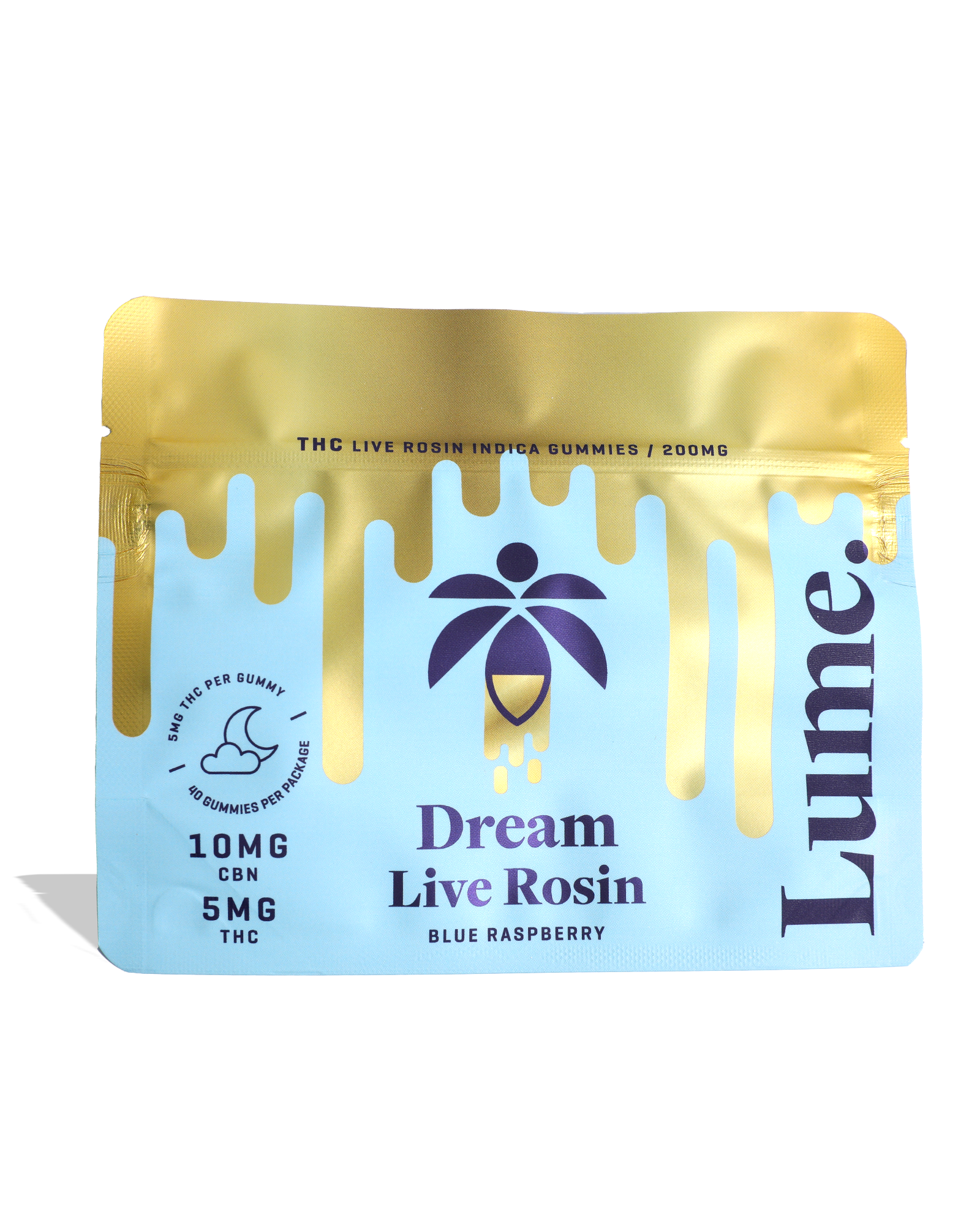 Live Rosin Dream - Blue Raspberry Gummies 40x5mg, 1 of 1