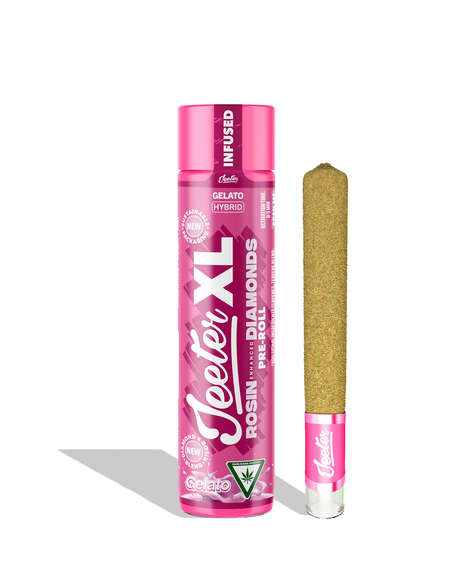 Live Rosin Enhanced Jeeter XL Gelato Infused Preroll 2g, 1 of 1