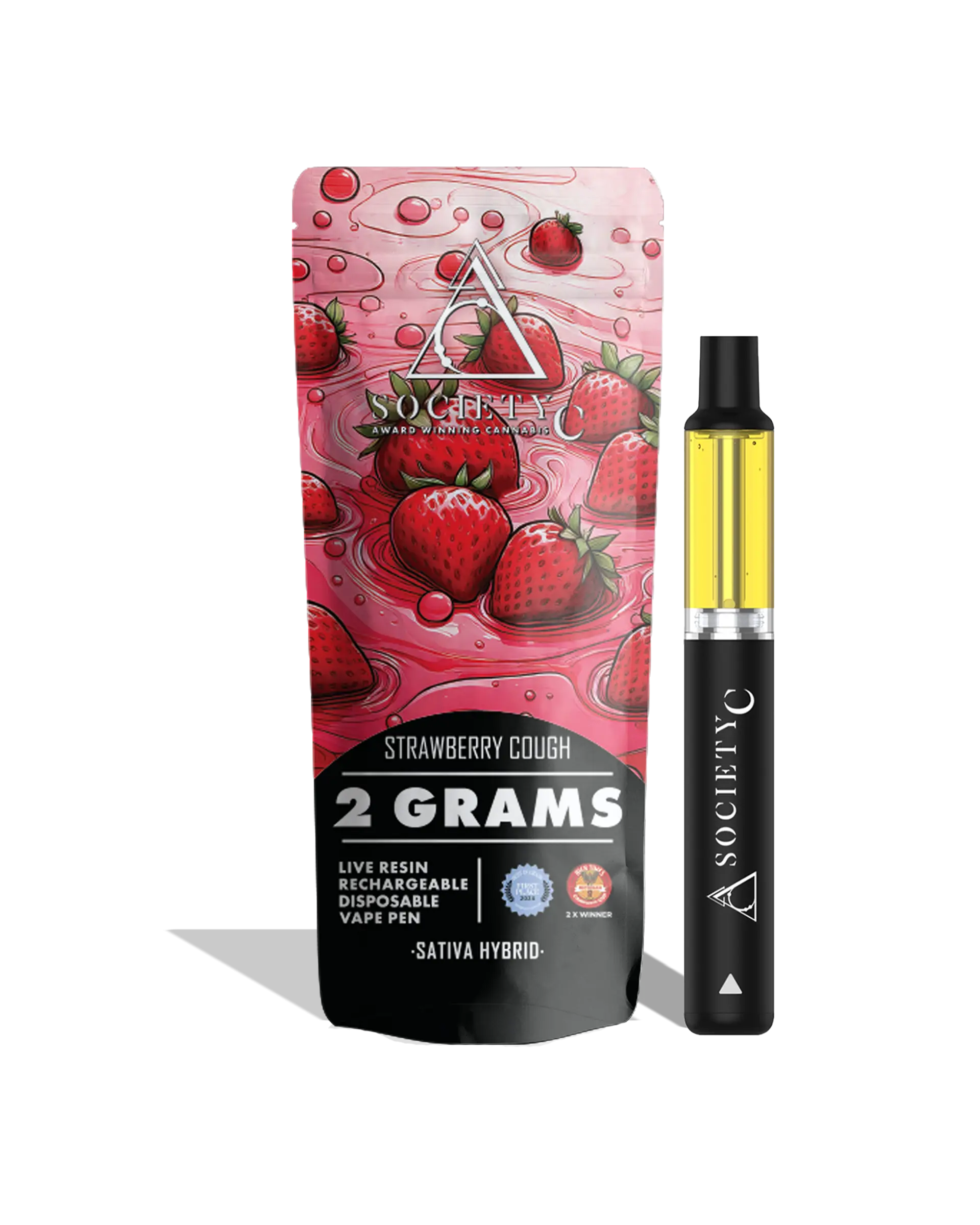 Strawberry Cough Live Resin Disposable Cart 2g