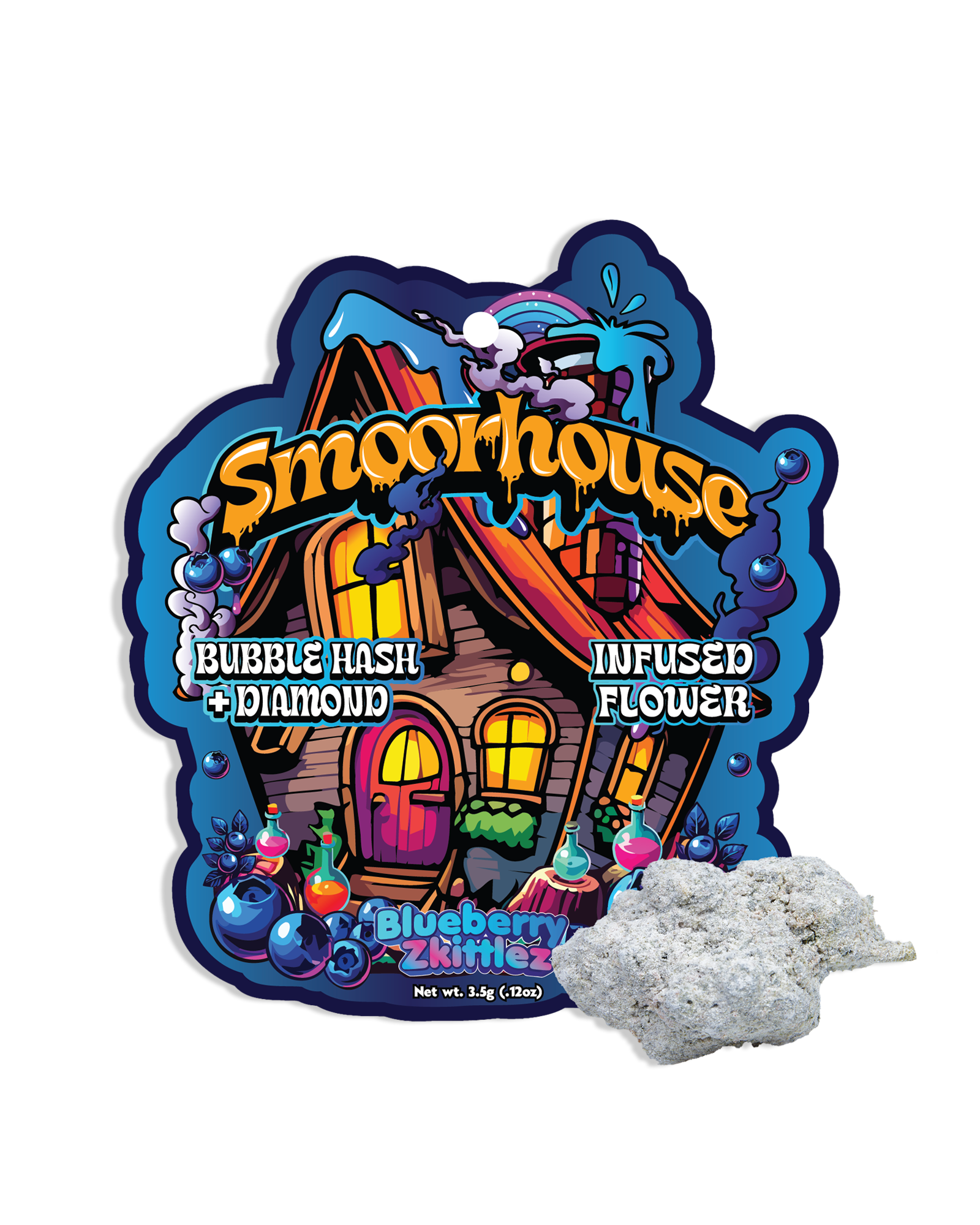 Blueberry Zkittles Bubble Hash Infused Flower 3.5g, 1 of 1