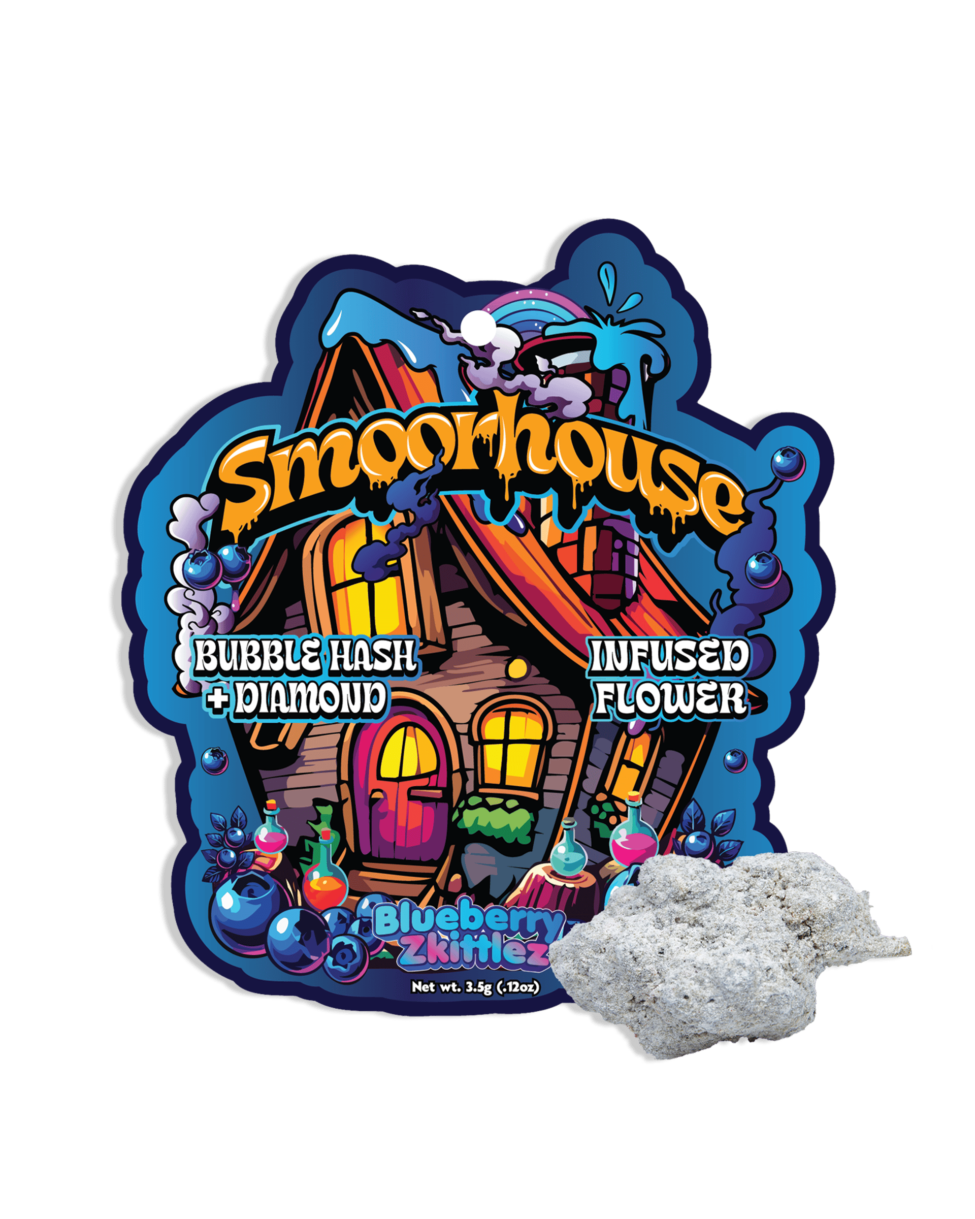 Blueberry Zkittles Bubble Hash Infused Flower 3.5g