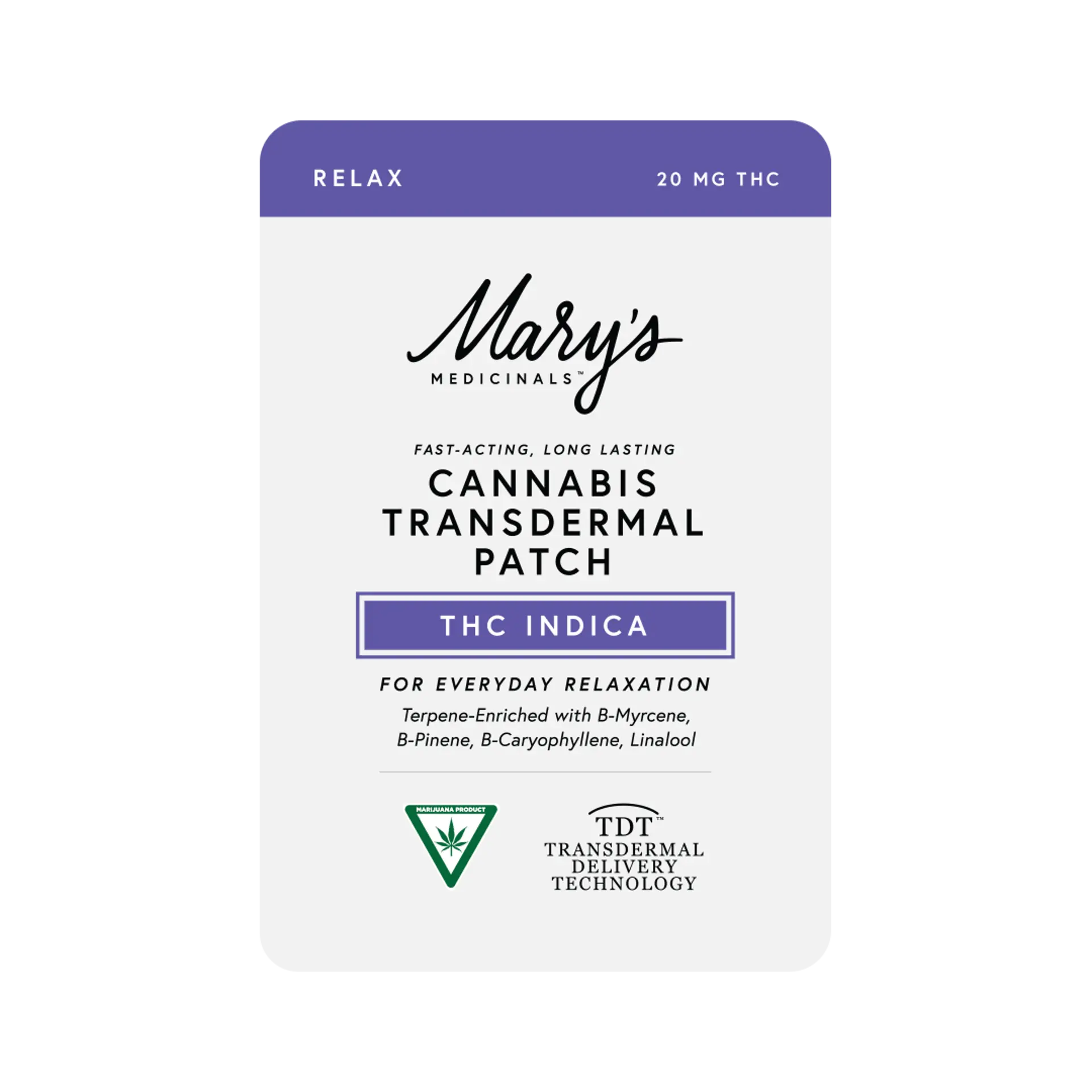 Transdermal Indica Patch 20mg