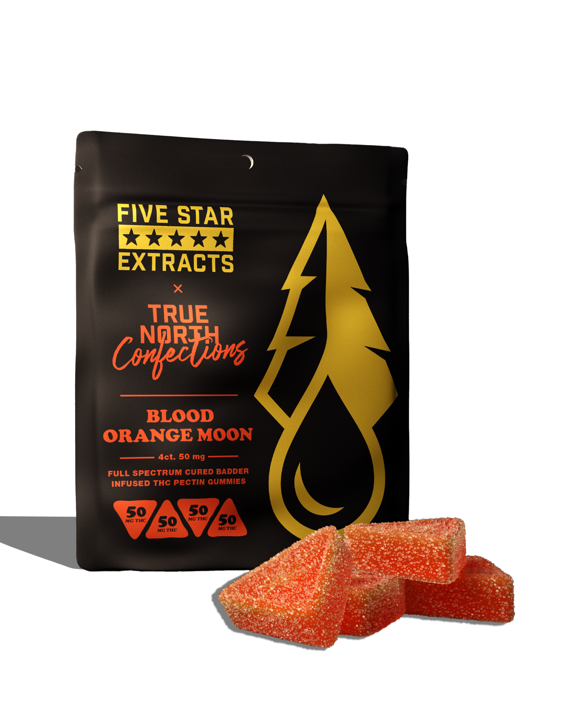 Blood Orange Moon Cured Resin Gummies 4x50mg