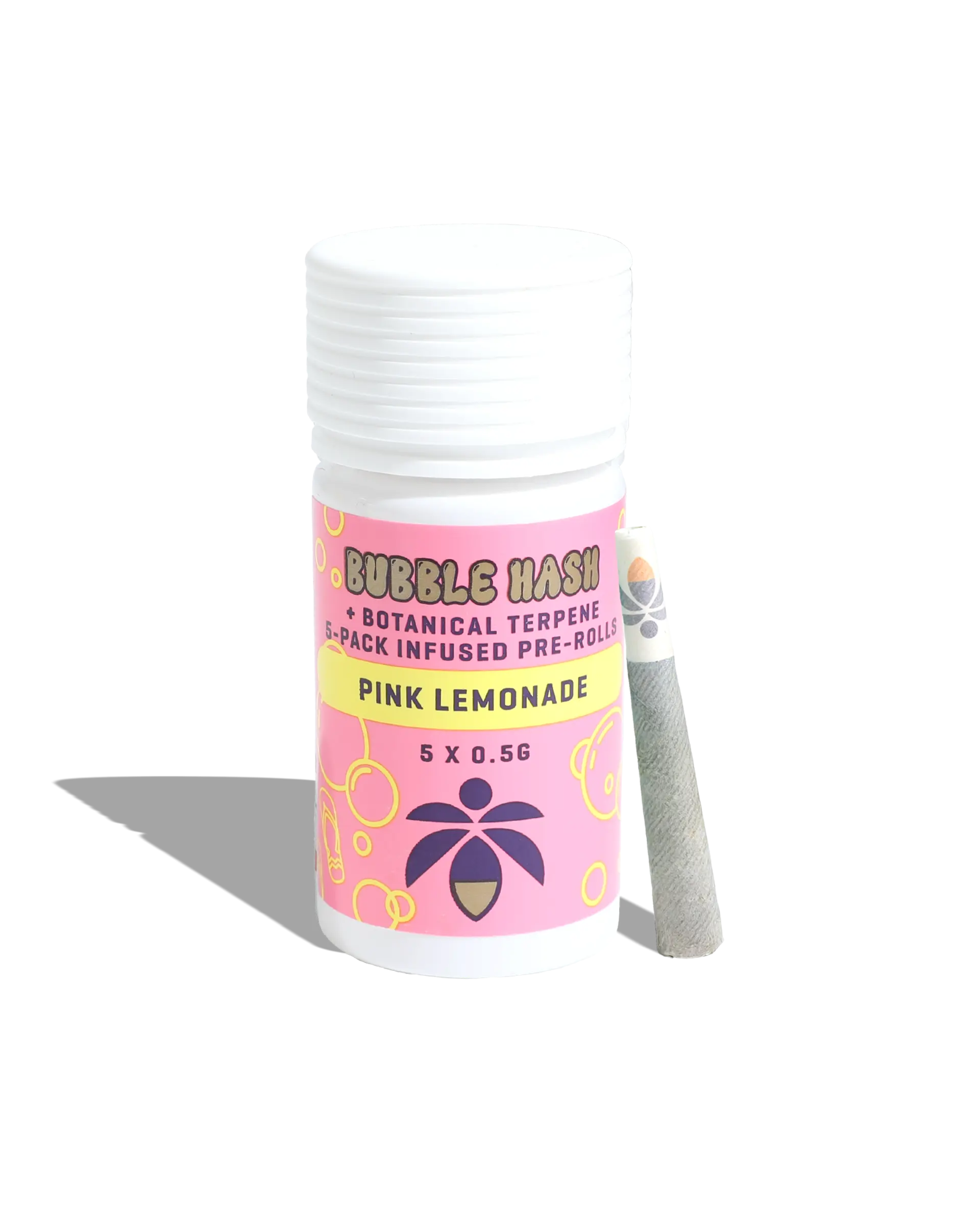 Pink Lemonade Bubble Hash Infused Preroll 5-pack