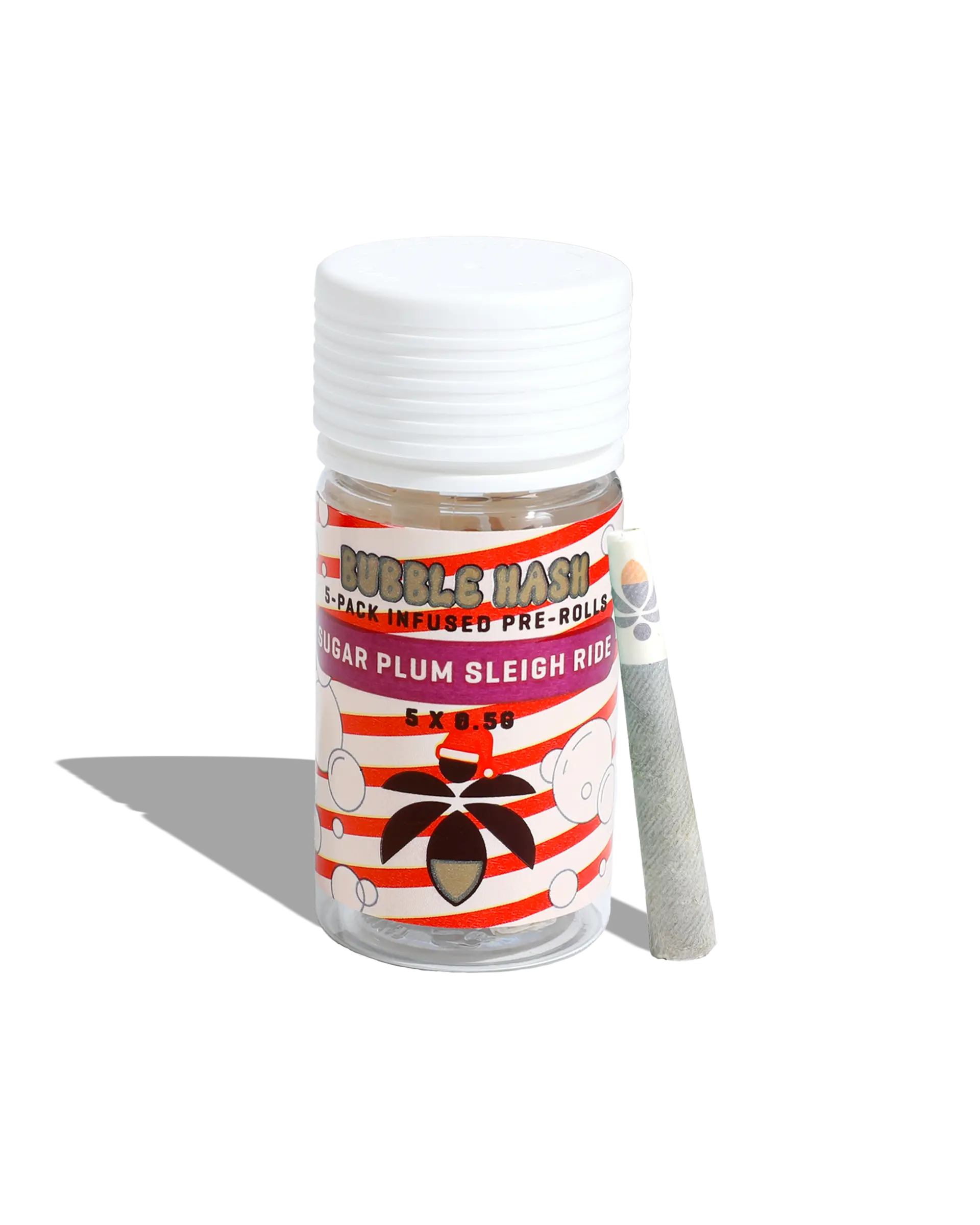 Sugar Plum Sleigh Ride Bubble Hash Infused Preroll 5-pack