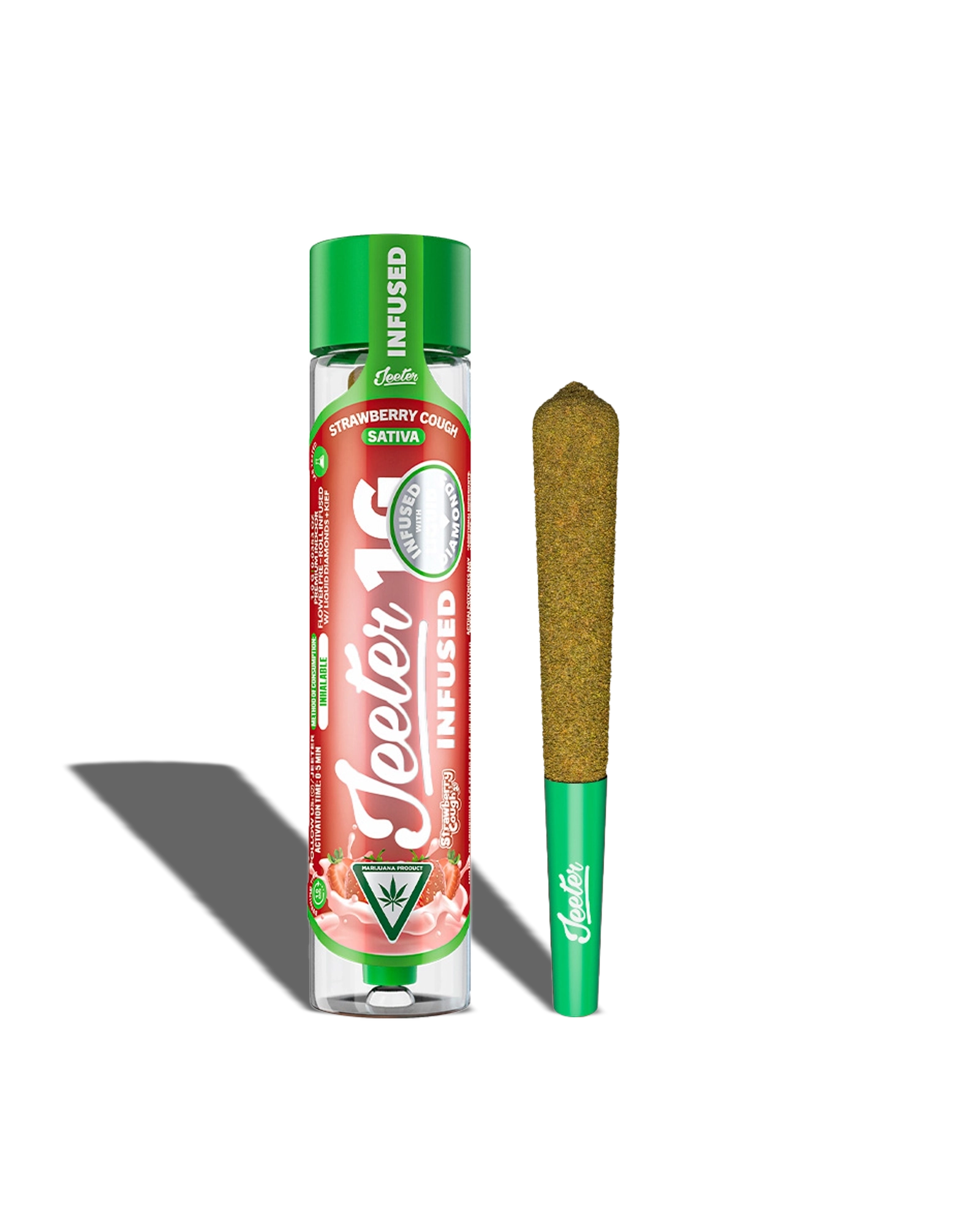 Jeeter Strawberry Cough Infused Preroll 1g | Lume Cannabis Co.