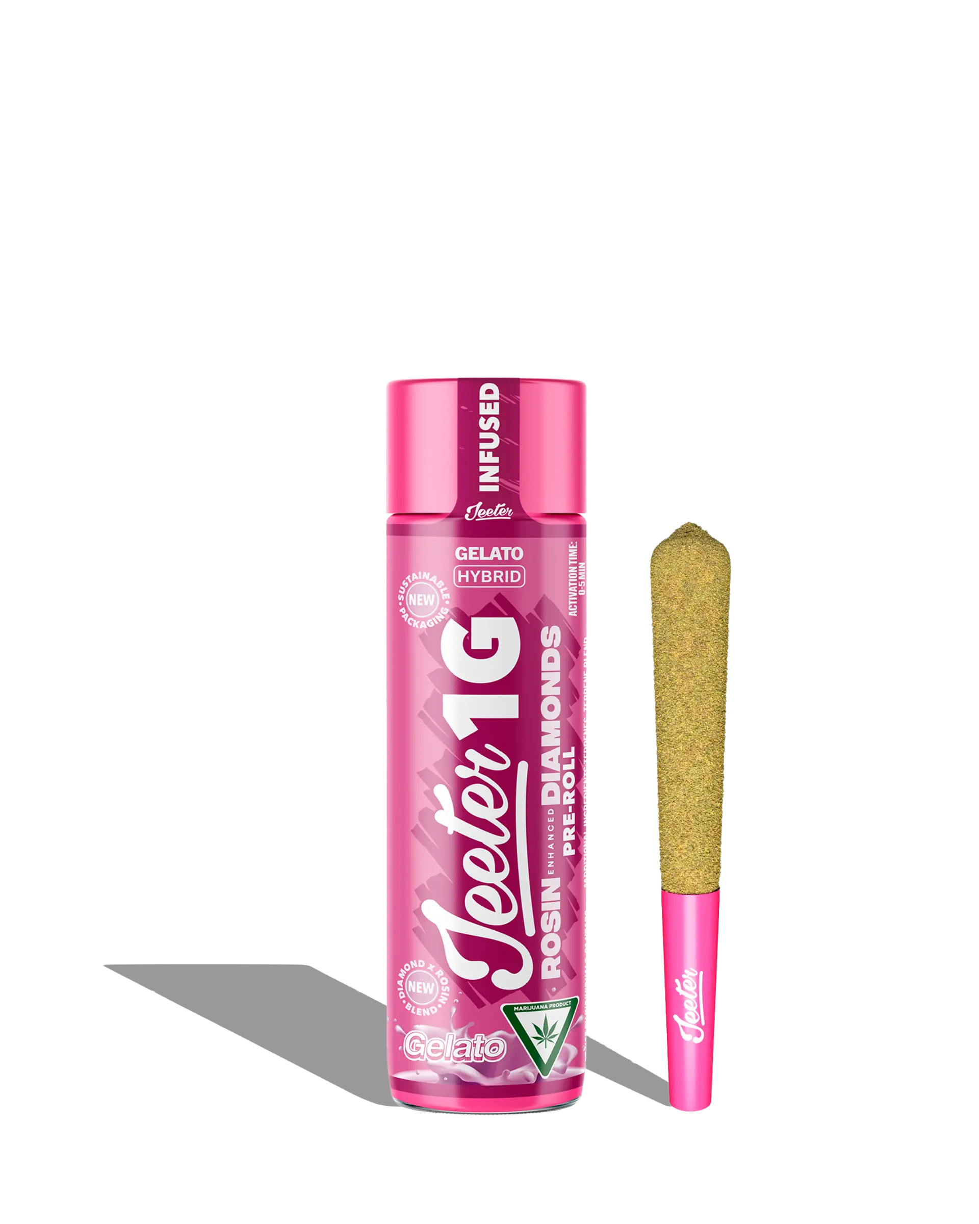 Live Rosin Enhanced Jeeter Gelato Infused Preroll 1g