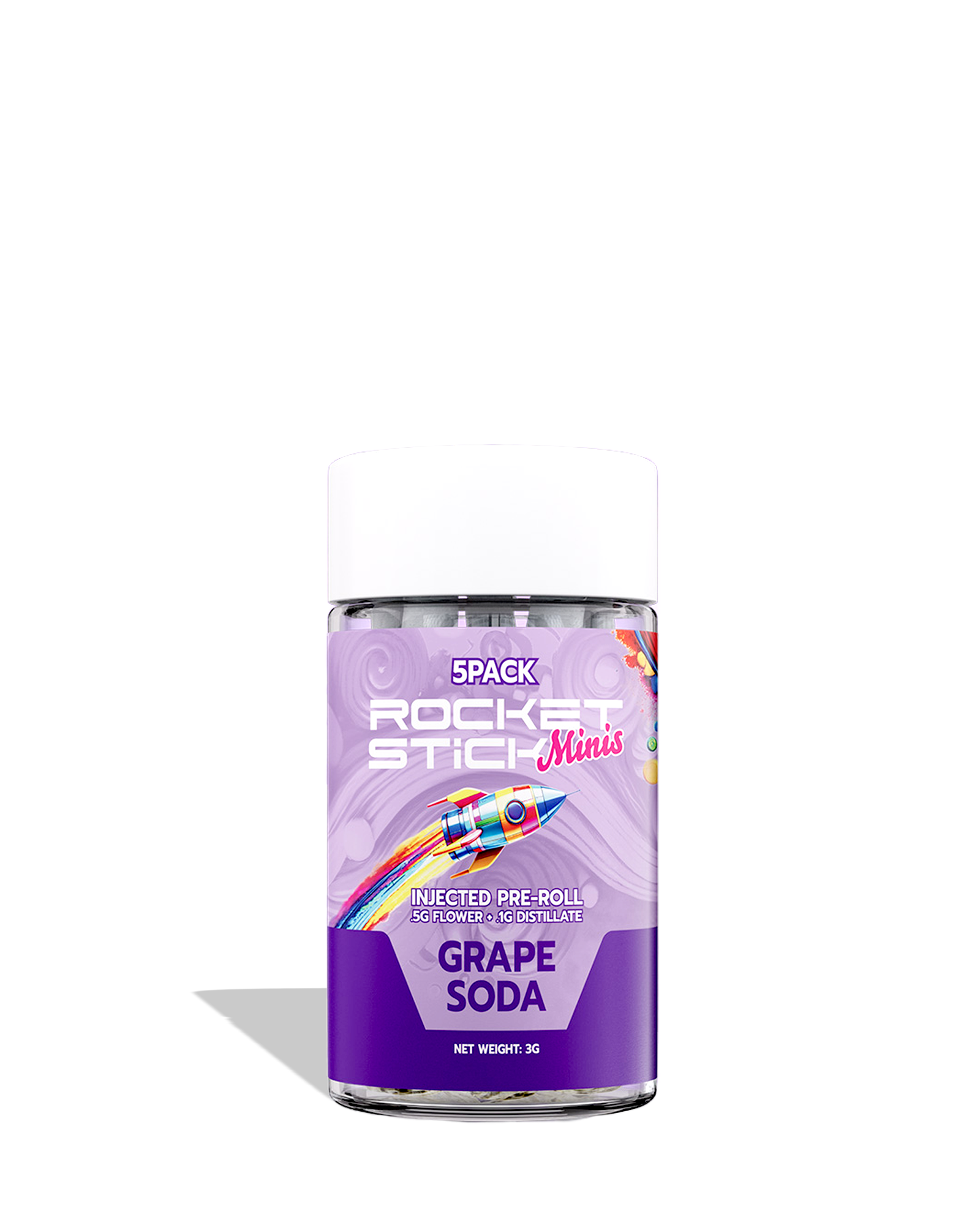 Grape Soda Injected Infused Preroll 5-pack, 1 of 1