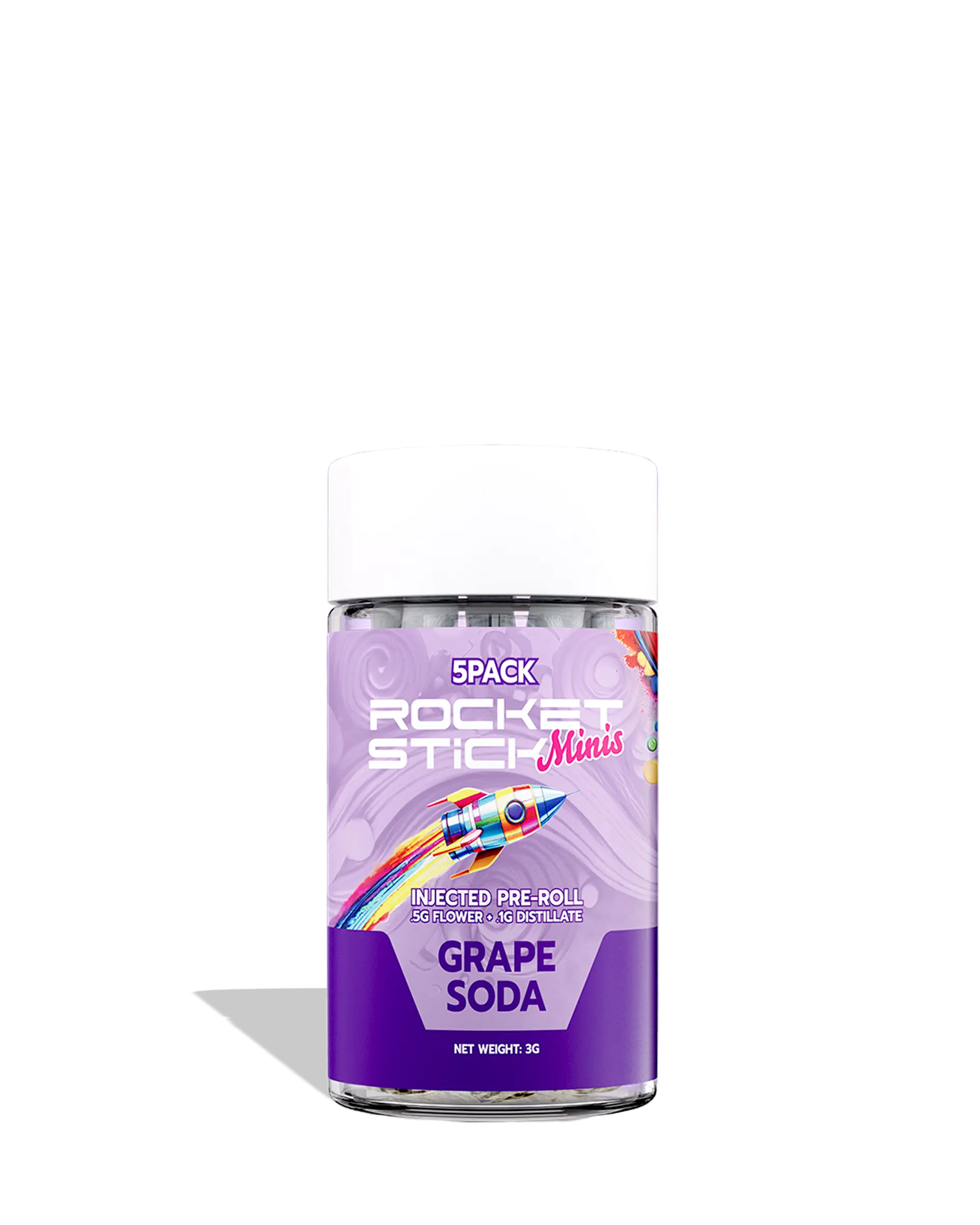 Grape Soda Injected Infused Preroll 5-pack