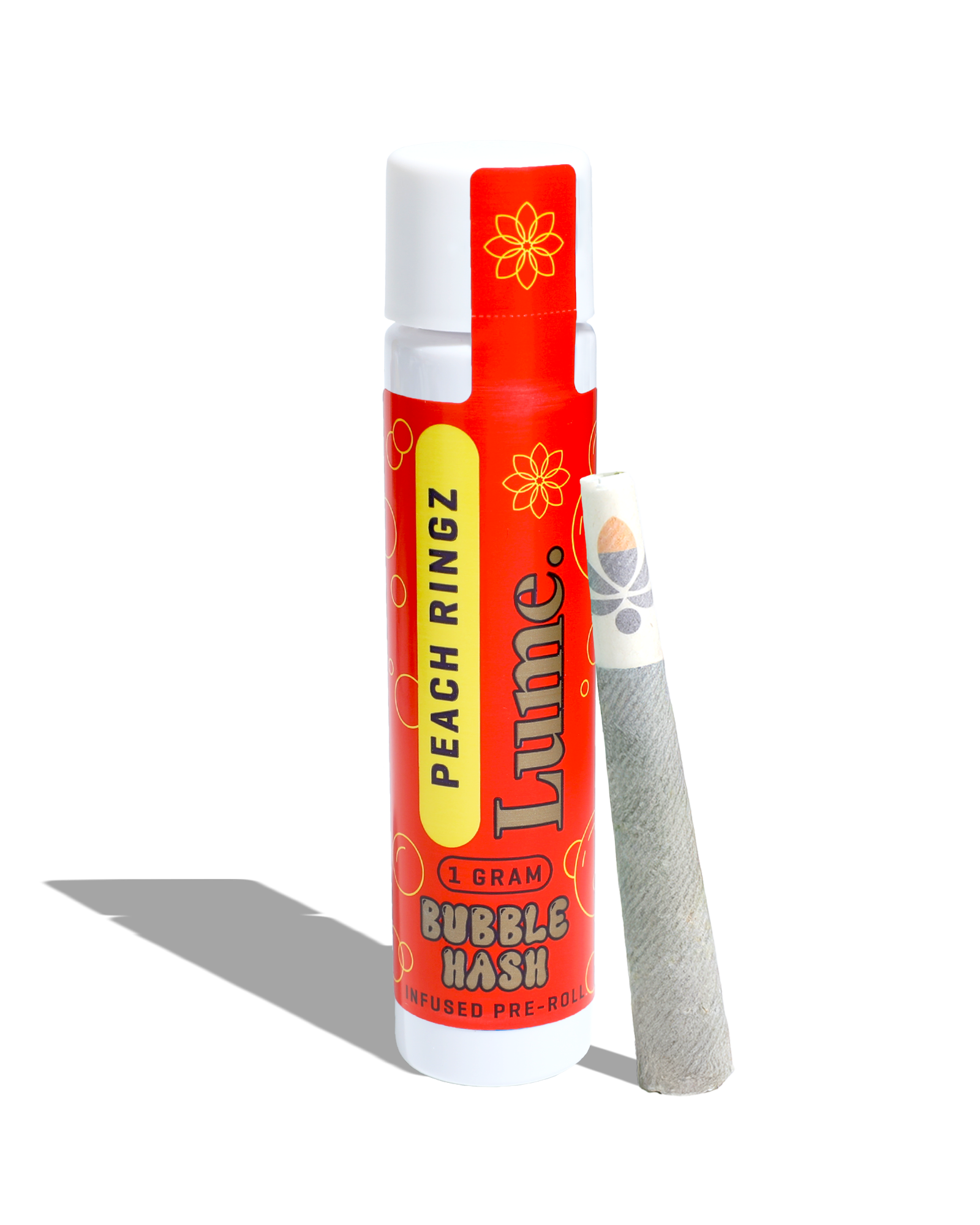 Peach Ringz Bubble Hash Infused Preroll 1g, 1 of 1