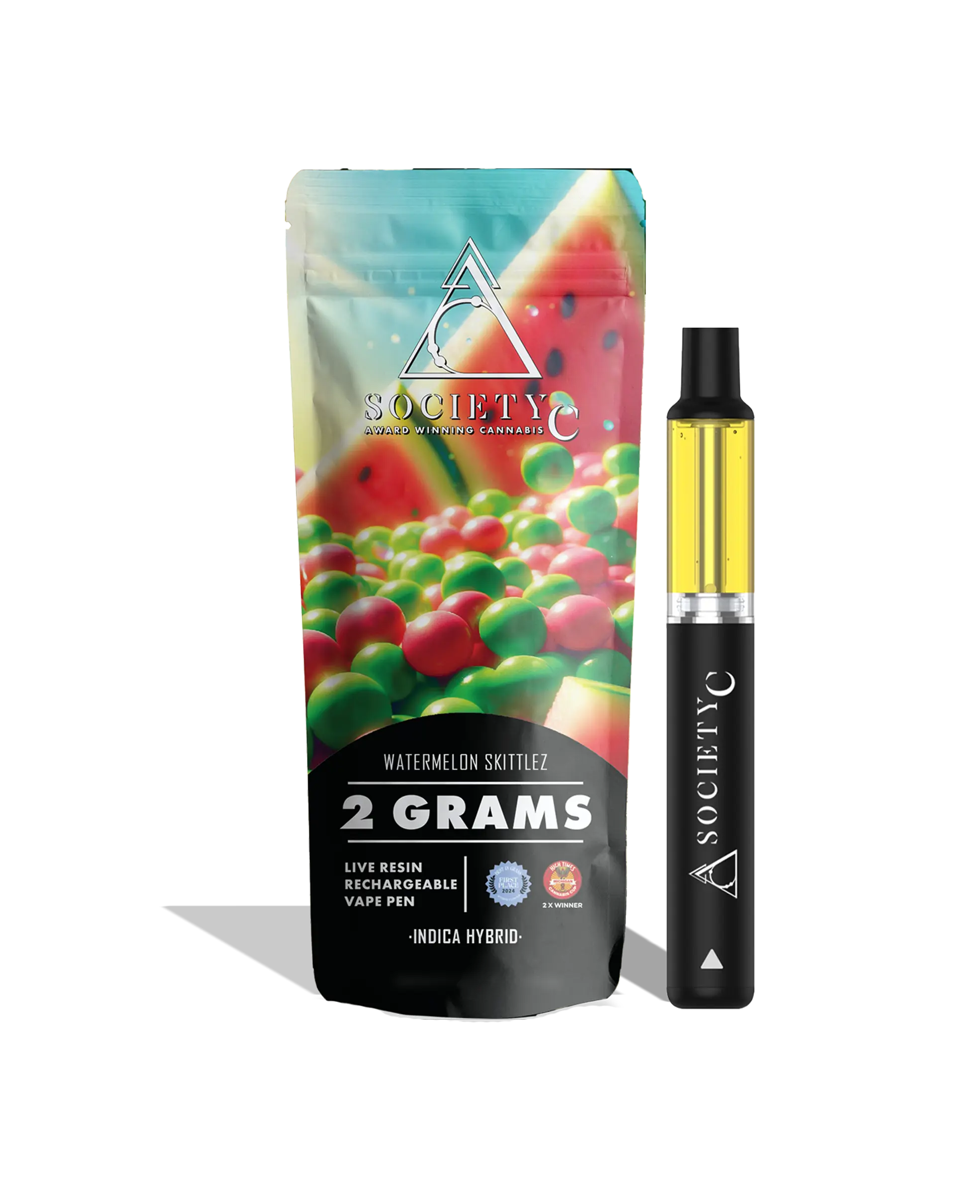 Watermelon Skittlez Live Resin Disposable Cart 2g