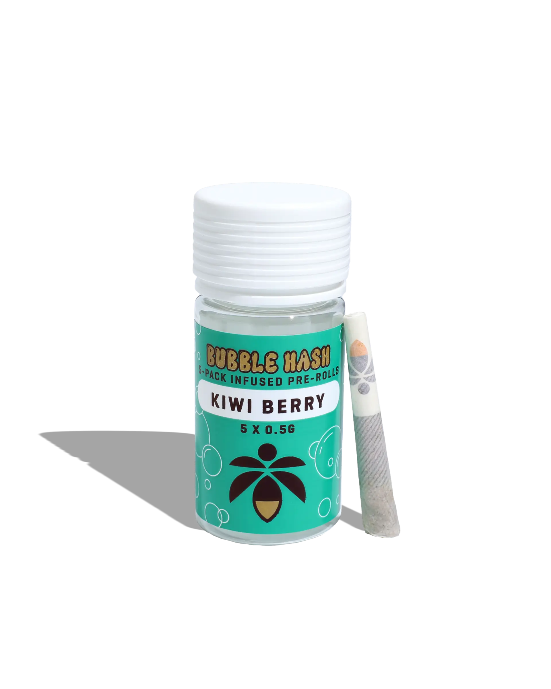 Kiwi Berry Bubble Hash Infused Preroll 5-pack