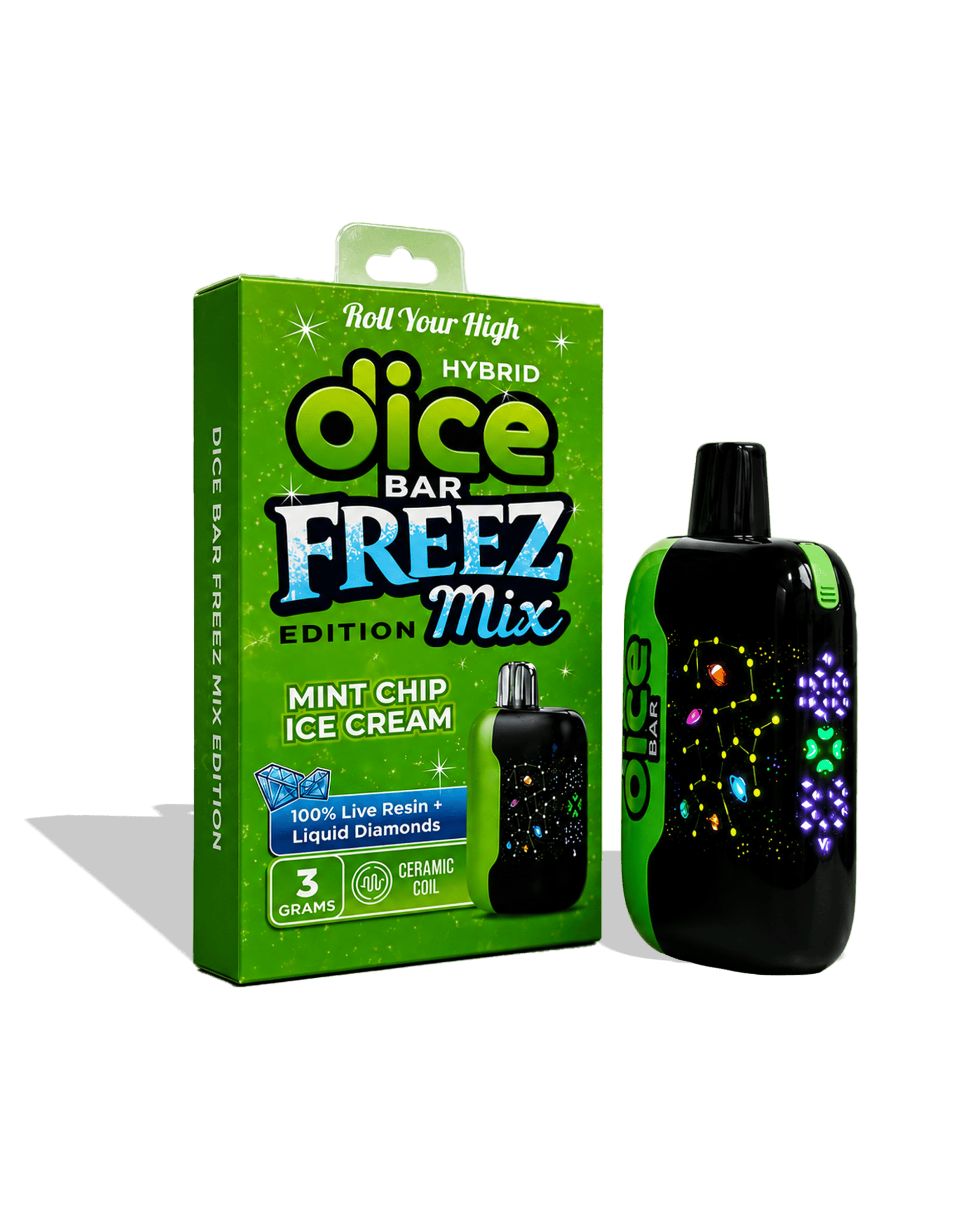 Mint Chip Ice Cream Live Resin Disposable Cart 3g
