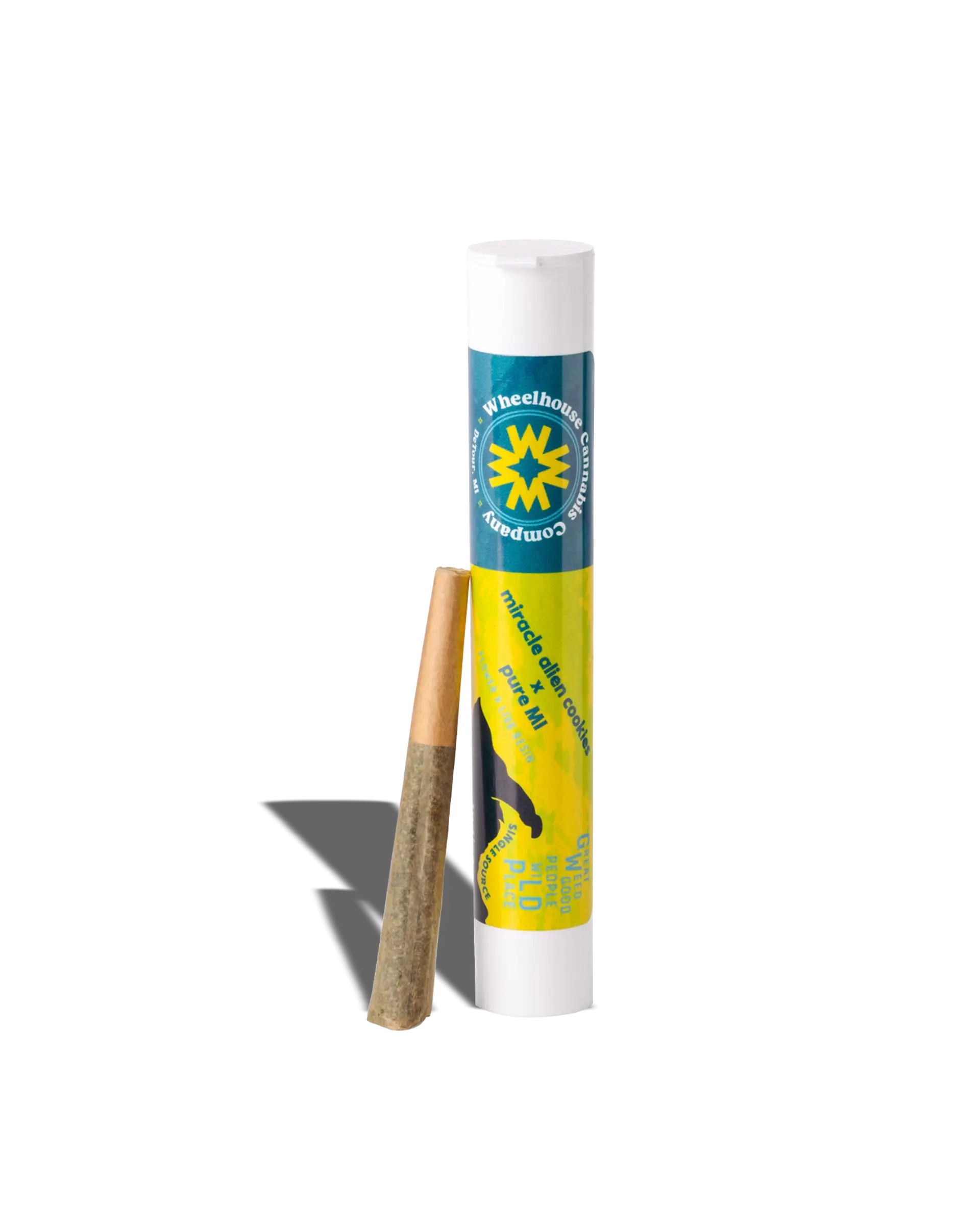 Miracle Alien Cookies X Pure MI Live Resin Infused Preroll 1g