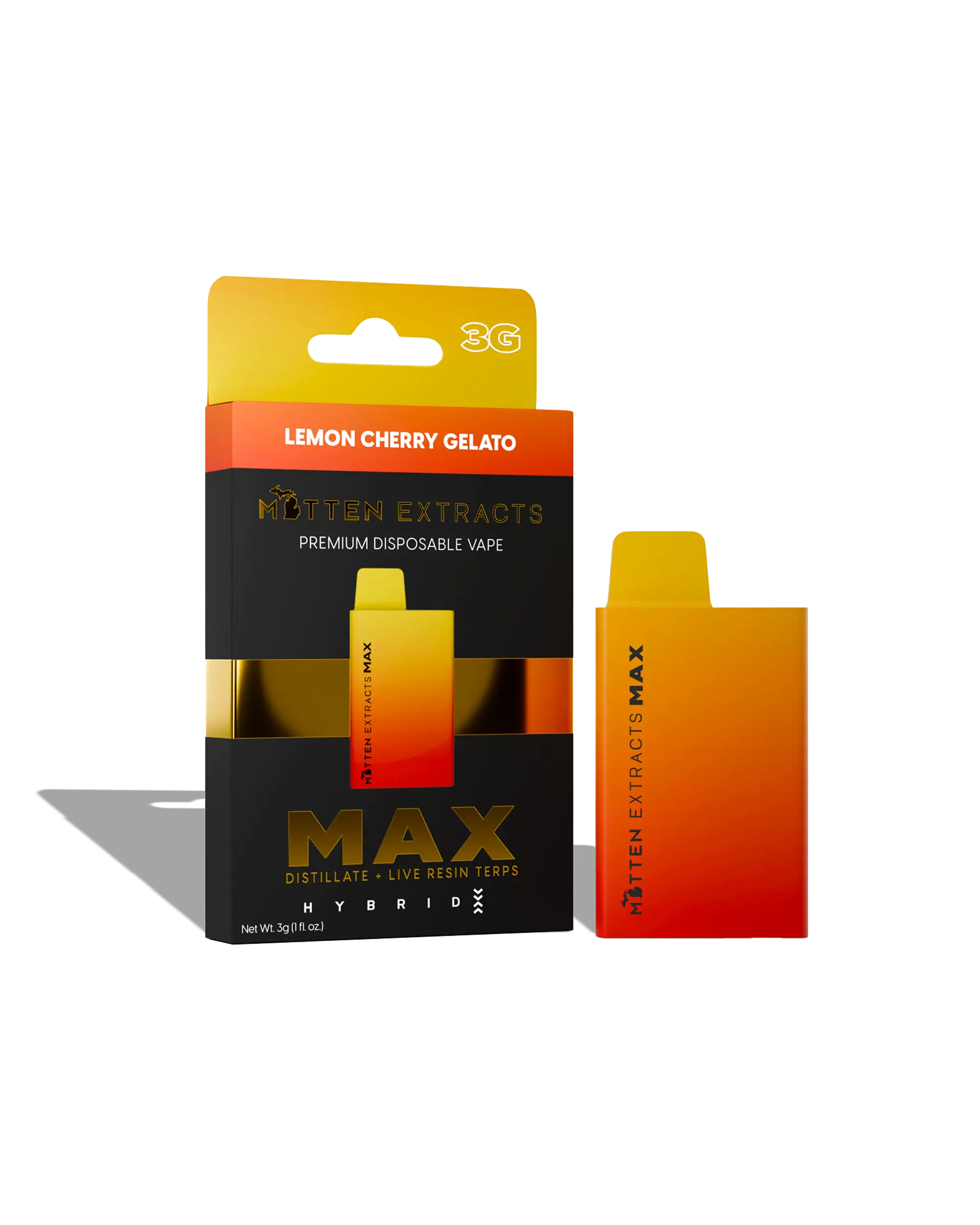 Lemon Cherry Gelato Max Disposable Cart 3g
