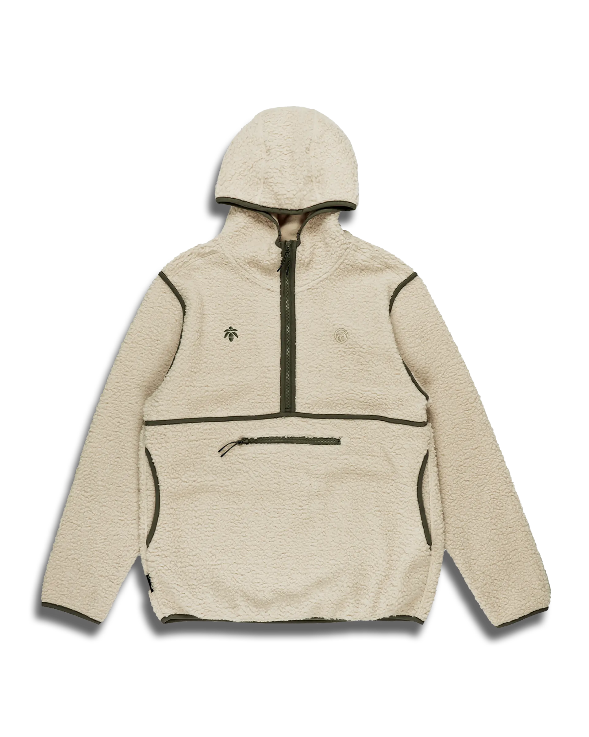 Lume Firefly Men's Sherpa Hoodie - Cream (XL)