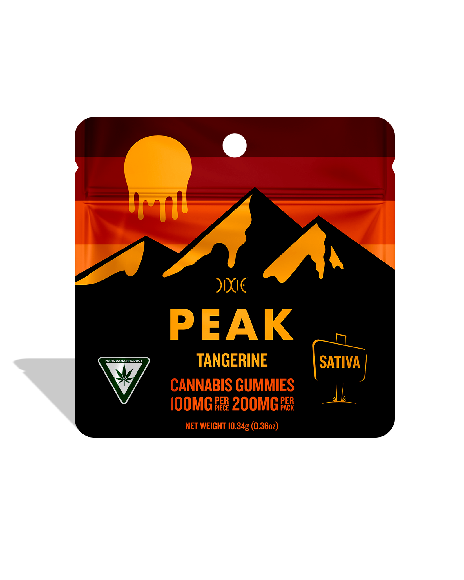 Tangerine Peak Gummies 2x100mg, 1 of 1