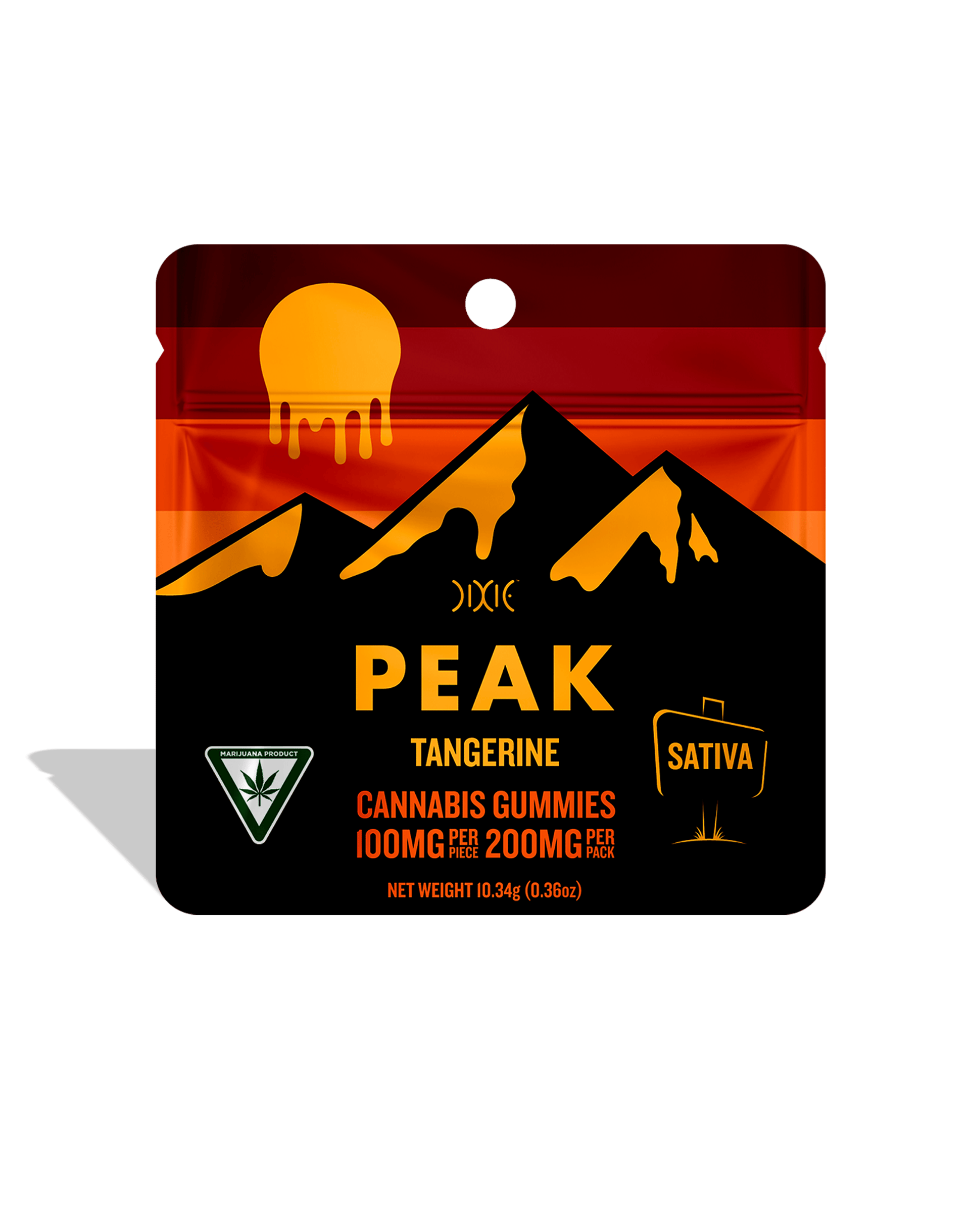 Tangerine Peak Gummies 2x100mg